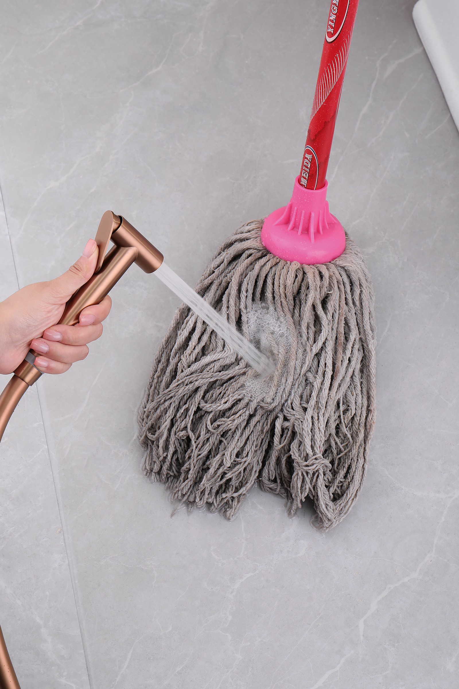 19157-R Смеситель встраиваемый с ГИГ. душем (Роз. Золото) GANZER (10/1шт)