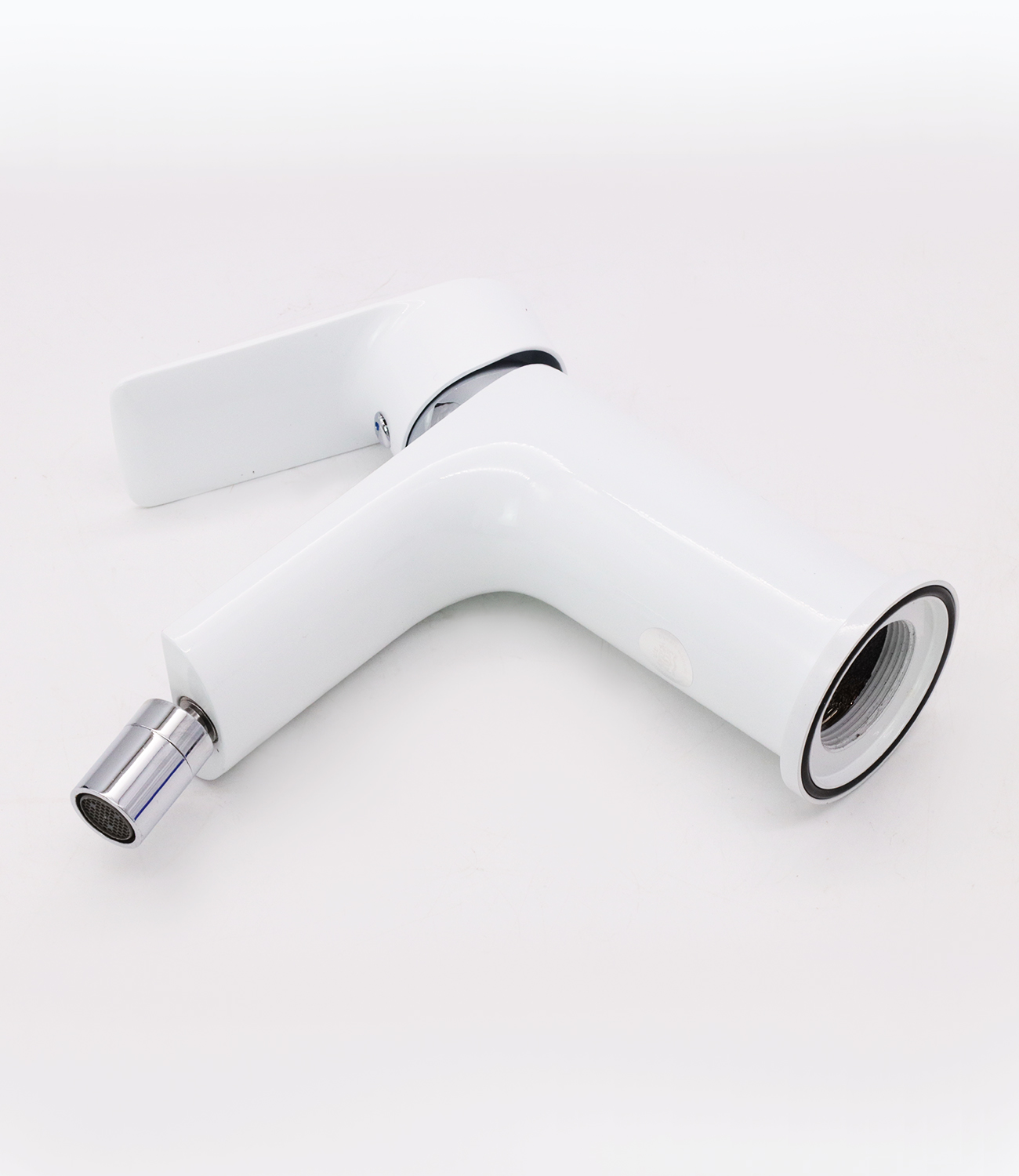 21051-F Смеситель для биде (бел.+хром) "GANZER"  (10/1шт) Л/К