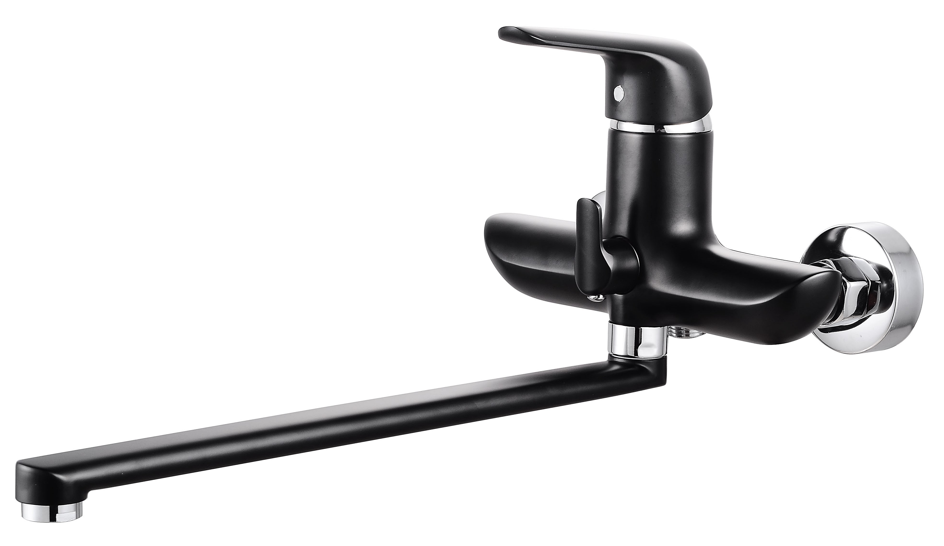 24041-C Смеситель одно. для ванны (ЧЕРНЫЙ) "GANZER"  (6/1шт) Л/К