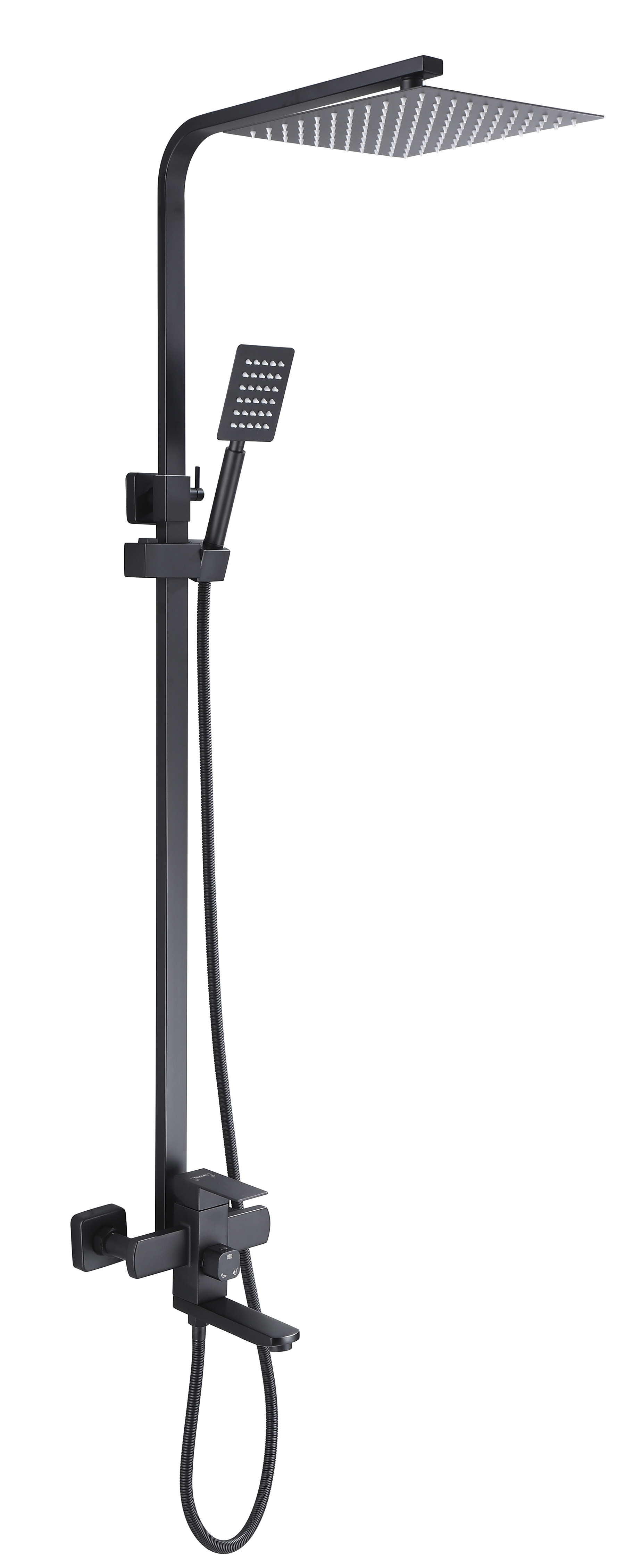 33028-C Од. душ. система из НЕРЖ. (ЧЕРНЫЙ)  HANSEN (4/1шт)