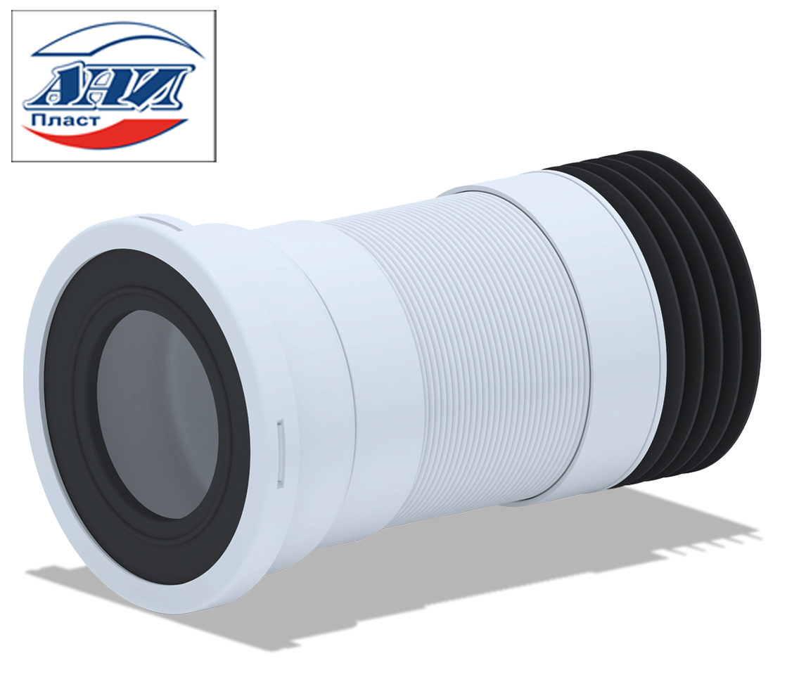 АНИ  К728R Гофра для унитаза 320-750  (15шт)
