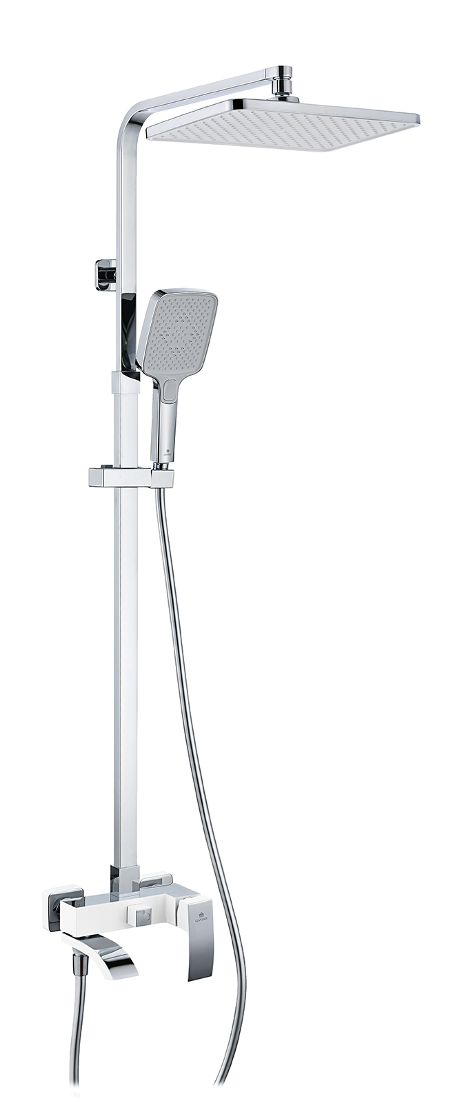 44161-F Душевая система (БЕЛЫЙ) GANZER (5/1шт)