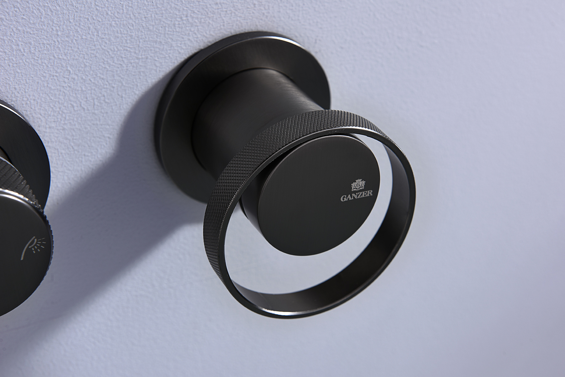 19134-Q Встроенный смес. для ванны  (ГРАФИТ) GANZER  (6/1шт)