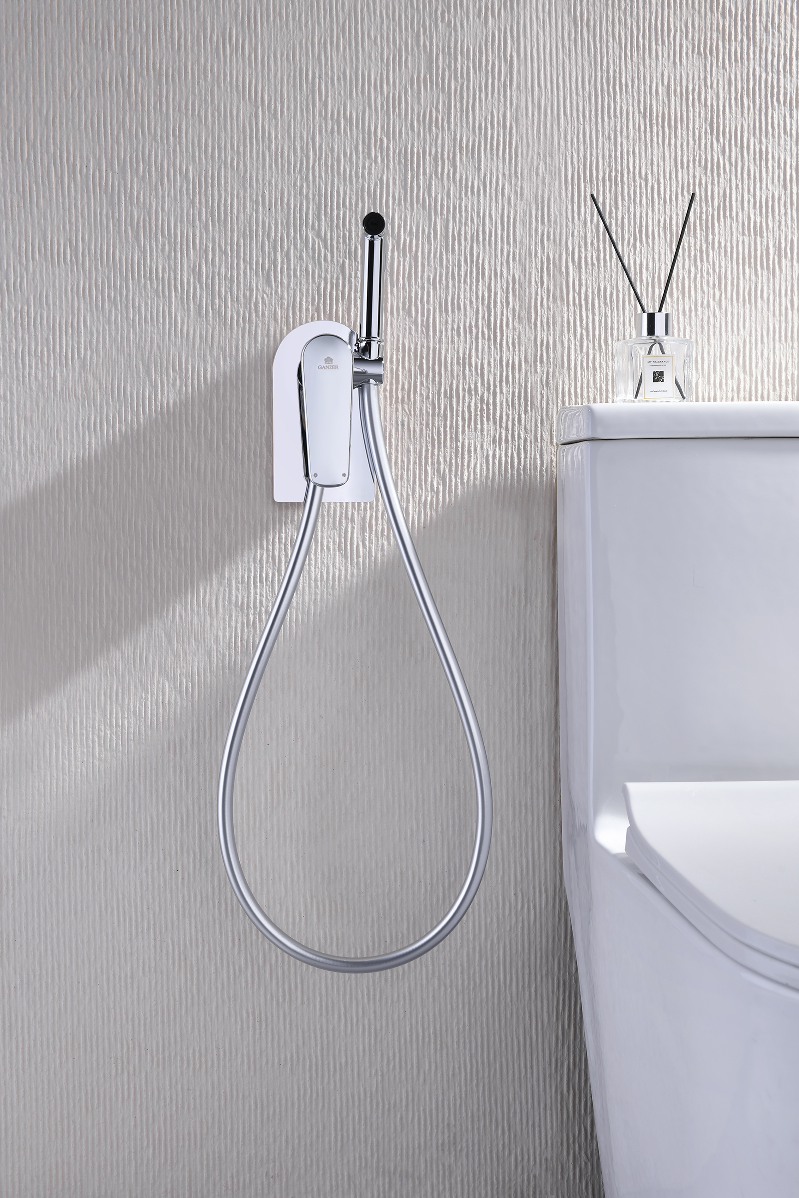 02157 Смеситель встраиваемый с ГИГ. душем (ХРОМ) GANZER (10/1шт)