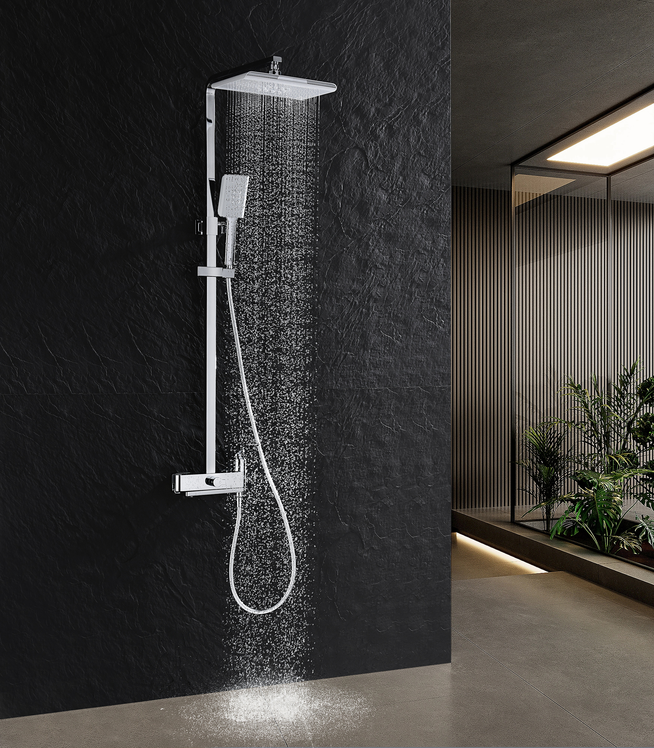 07162 Душевая система (ХРОМ) GANZER (5/1шт)