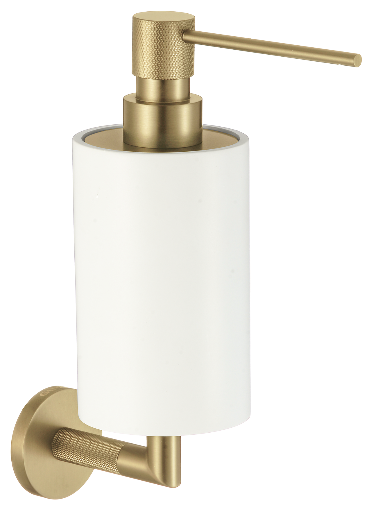 19527-S Дозатор кварил. для жидкого мыла  (Мат. Золото) GANZER  (10/1шт)