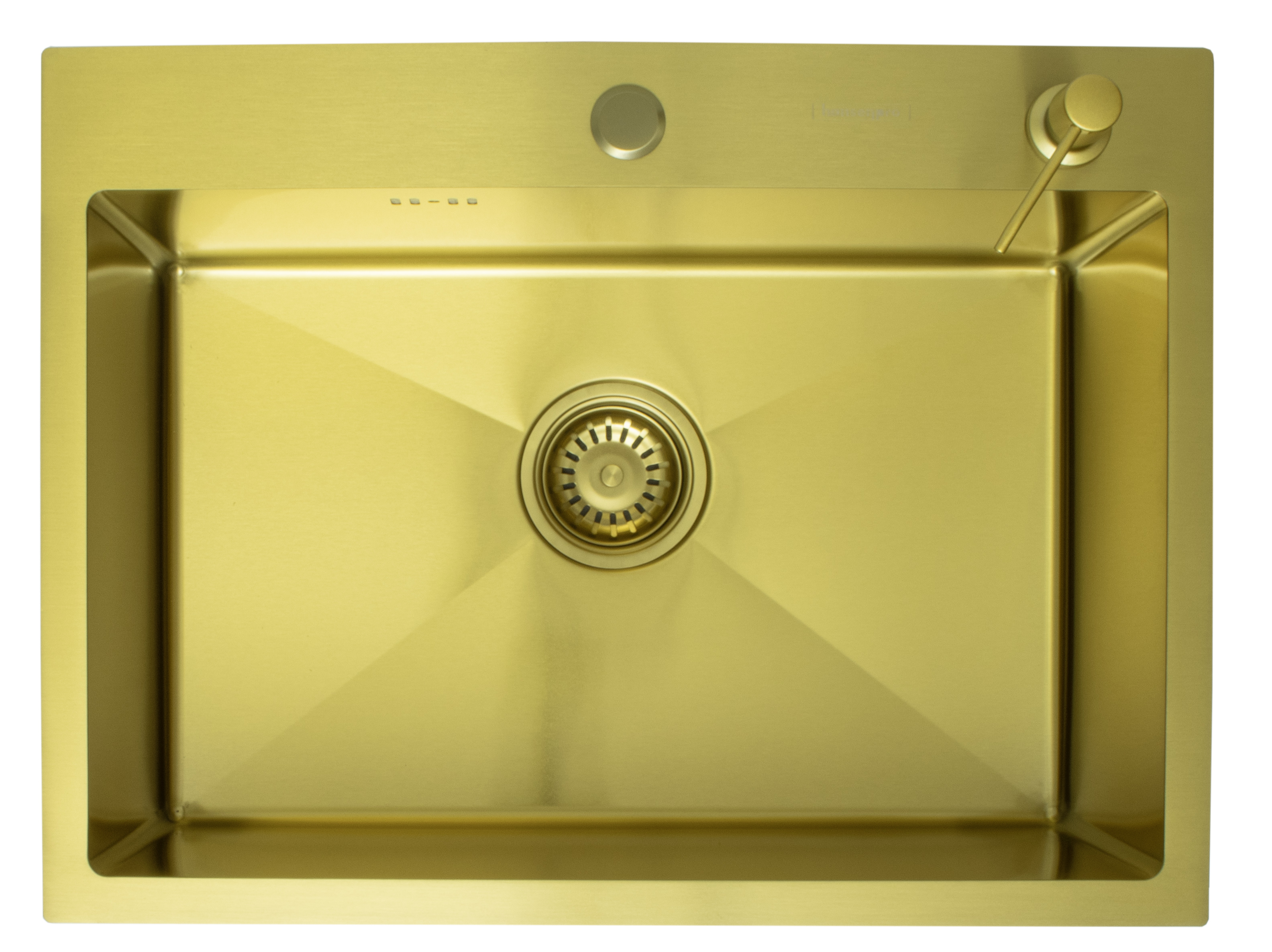 Мойка НЕРЖ  60х45  (МАТ. ЗОЛОТО) с дозатором HANSEN  (2/1шт)