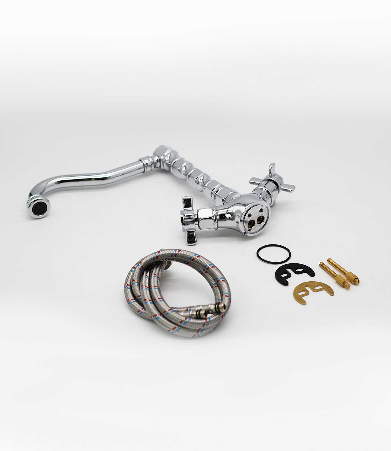 15022 Смеситель двухвентельный для кухни "GANZER"  (10/1шт)