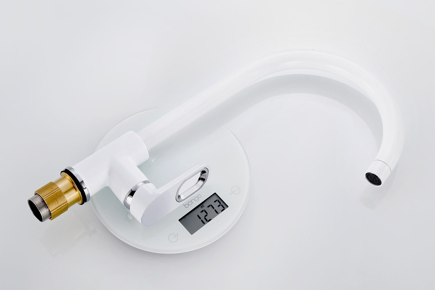 53016-F Смеситель для кухни (БЕЛЫЙ) HANSEN (10/1шт)