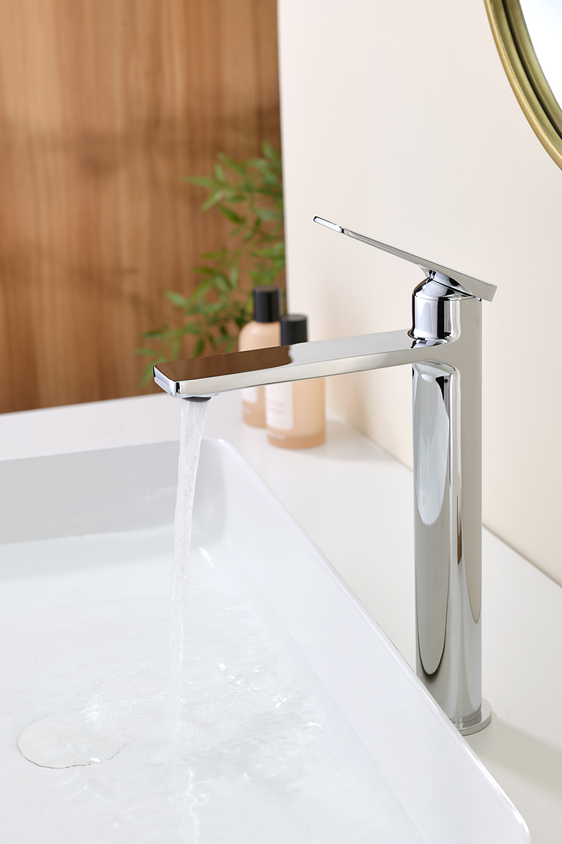 07112 Смеситель од. для раковины-чаши (ХРОМ) GANZER (10/1шт)