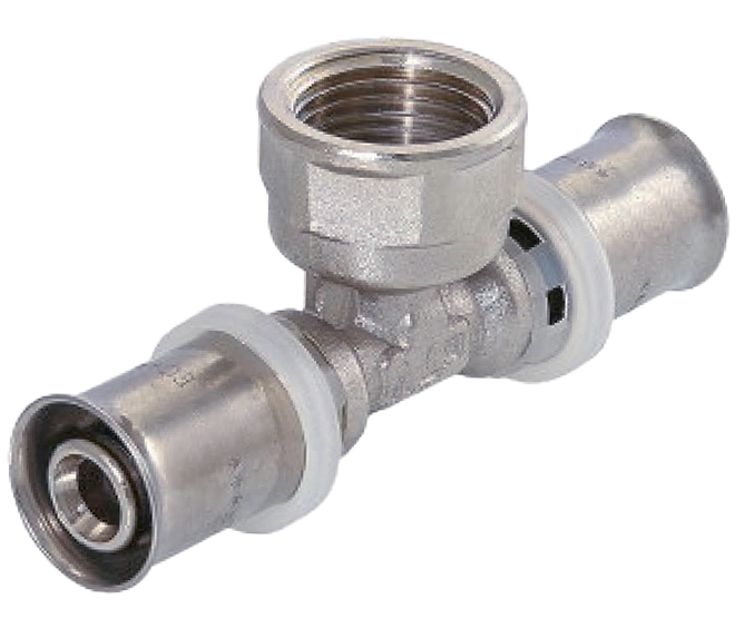 Пресс тройник 20х1/2Fx20  ViEiR  (120/10шт)