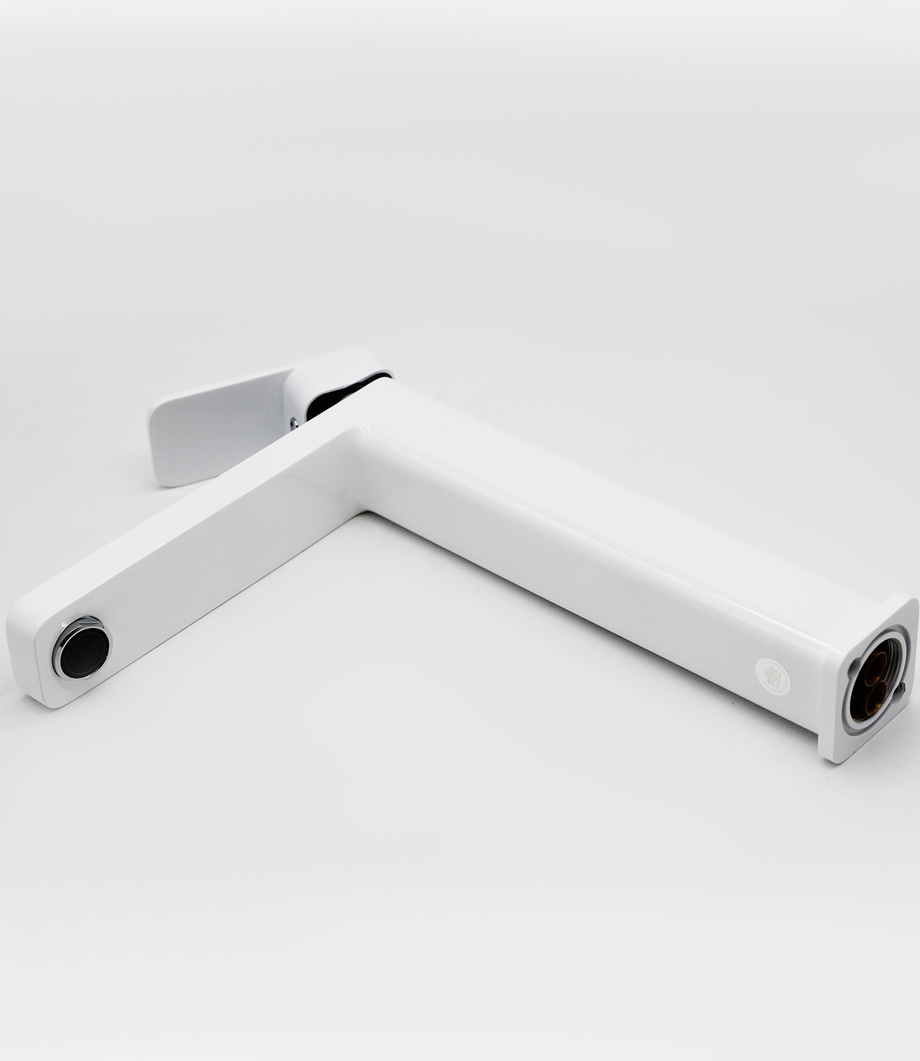 12016-F Смеситель для умыв. (ВЫСОКИ БЕЛЫЙ) GANZER  (10/1шт) Л/К