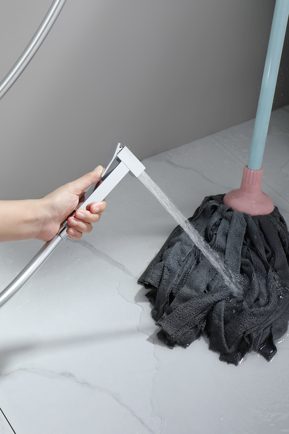 01157 Смеситель встраиваемый с ГИГ. душом (ХРОМ) GANZER (10/1шт)