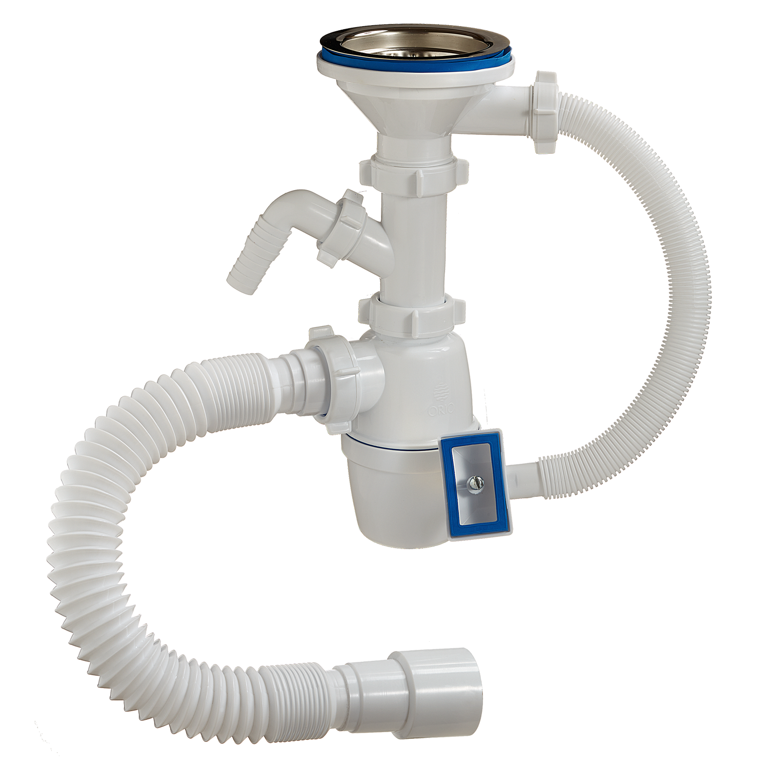 4011 Сифон 3 1/2 40 с переливом ОРИО  (22/1шт)