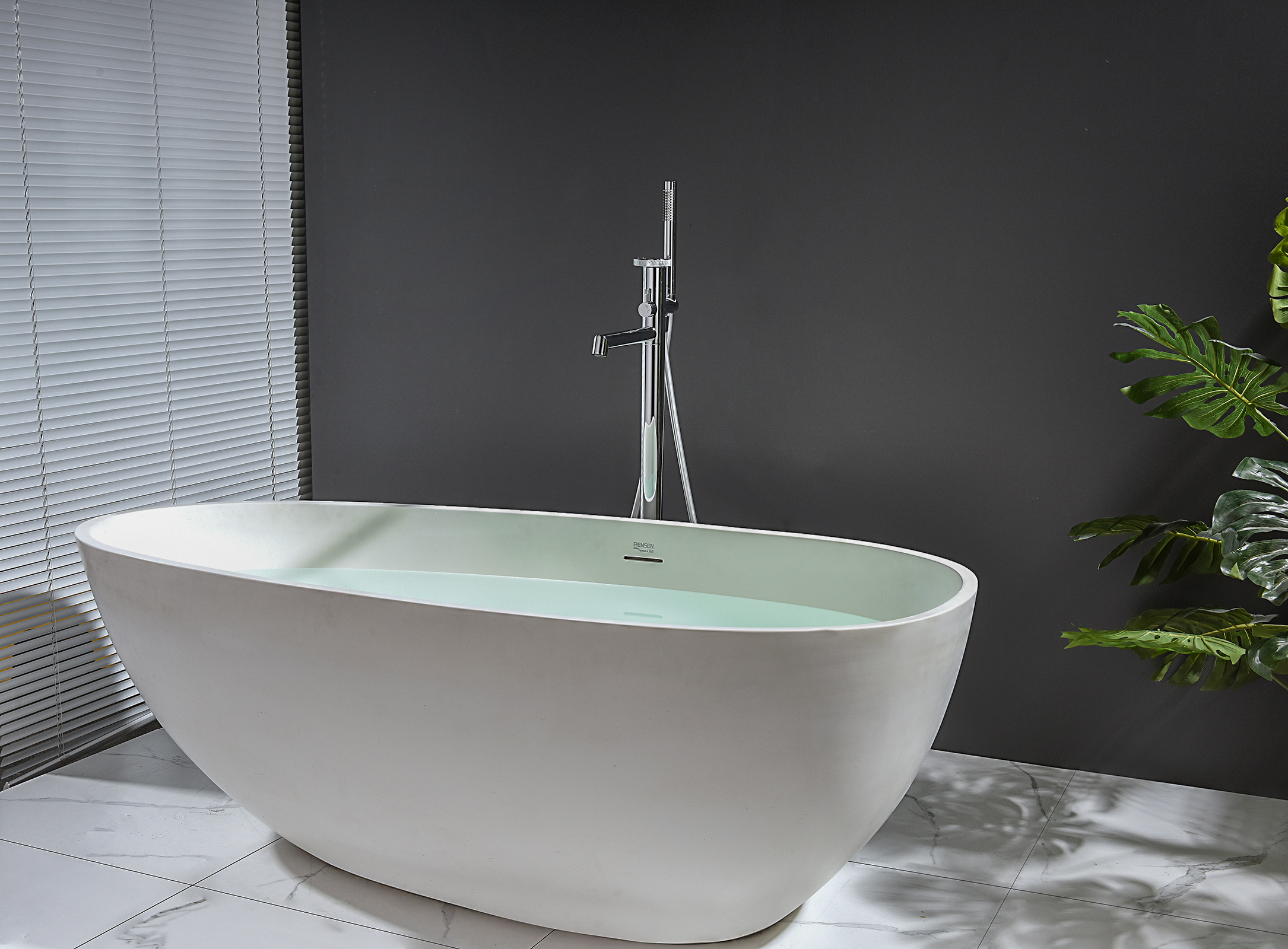 19181 Смеситель напольный для ванны (ХРОМ) GANZER  (5/1шт)