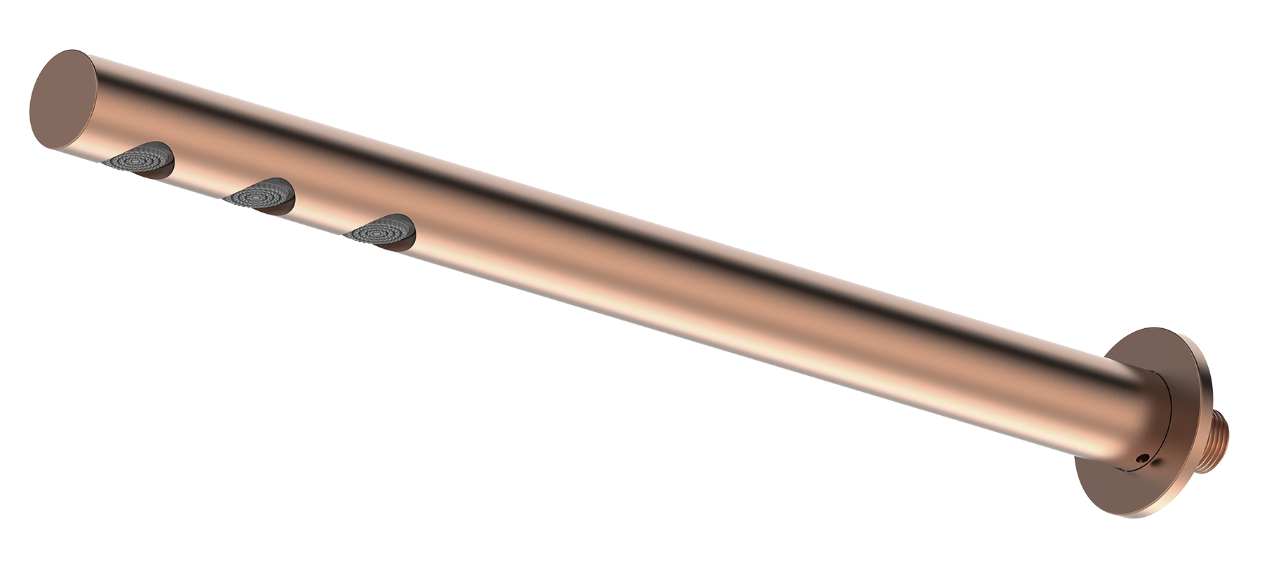 18540-R Тропическая трубчатая лейка, круглая 45см (Роз. Золото)  GANZER  (25/1шт)