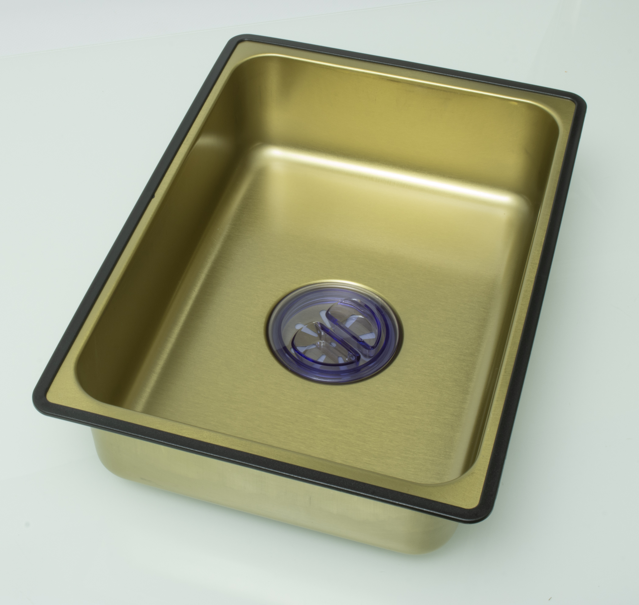 Мойка многофункциональная, без смес. НЕРЖ (75х46мм,МАТ. ЗОЛОТО)  GANZER