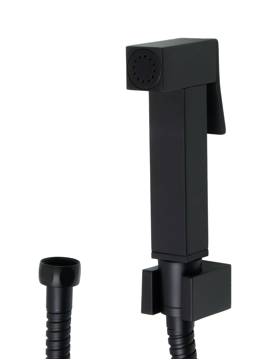 2139-C Set  Комплект для биде (КВАДРАТ) ЧЕРНЫЙ  GАNZER (20/1шт)