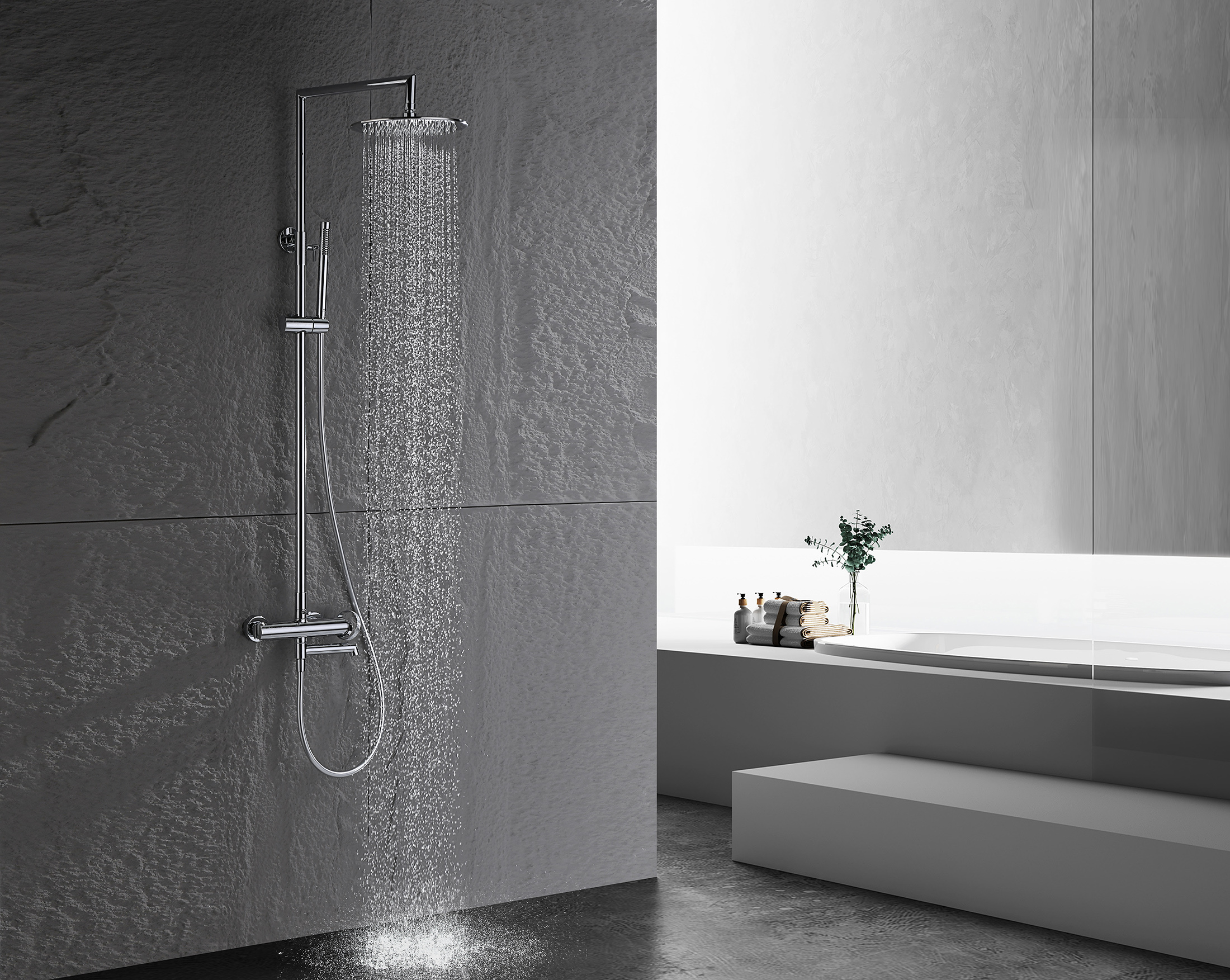 19162 Душевая система (ХРОМ) GANZER (5/1шт)