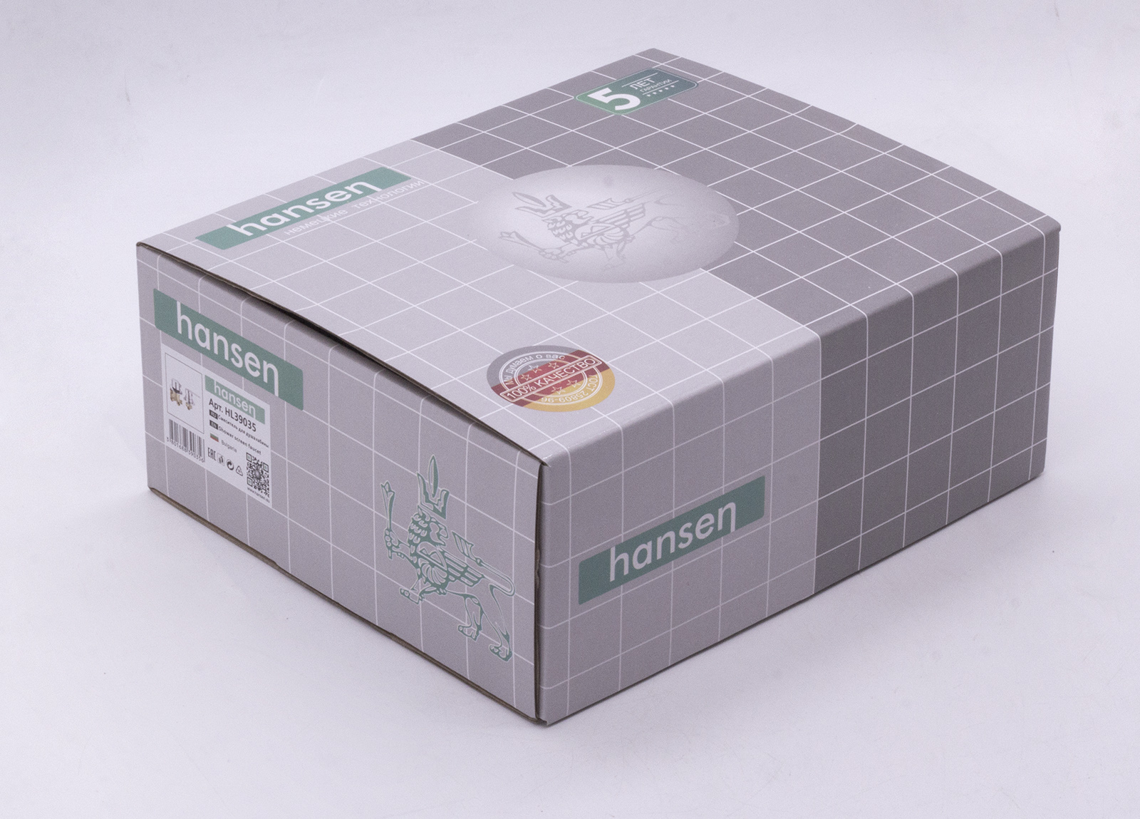 39034 Смеситель для душ кабины на 1/2нар (4 режима) HANSEN (10/1шт)