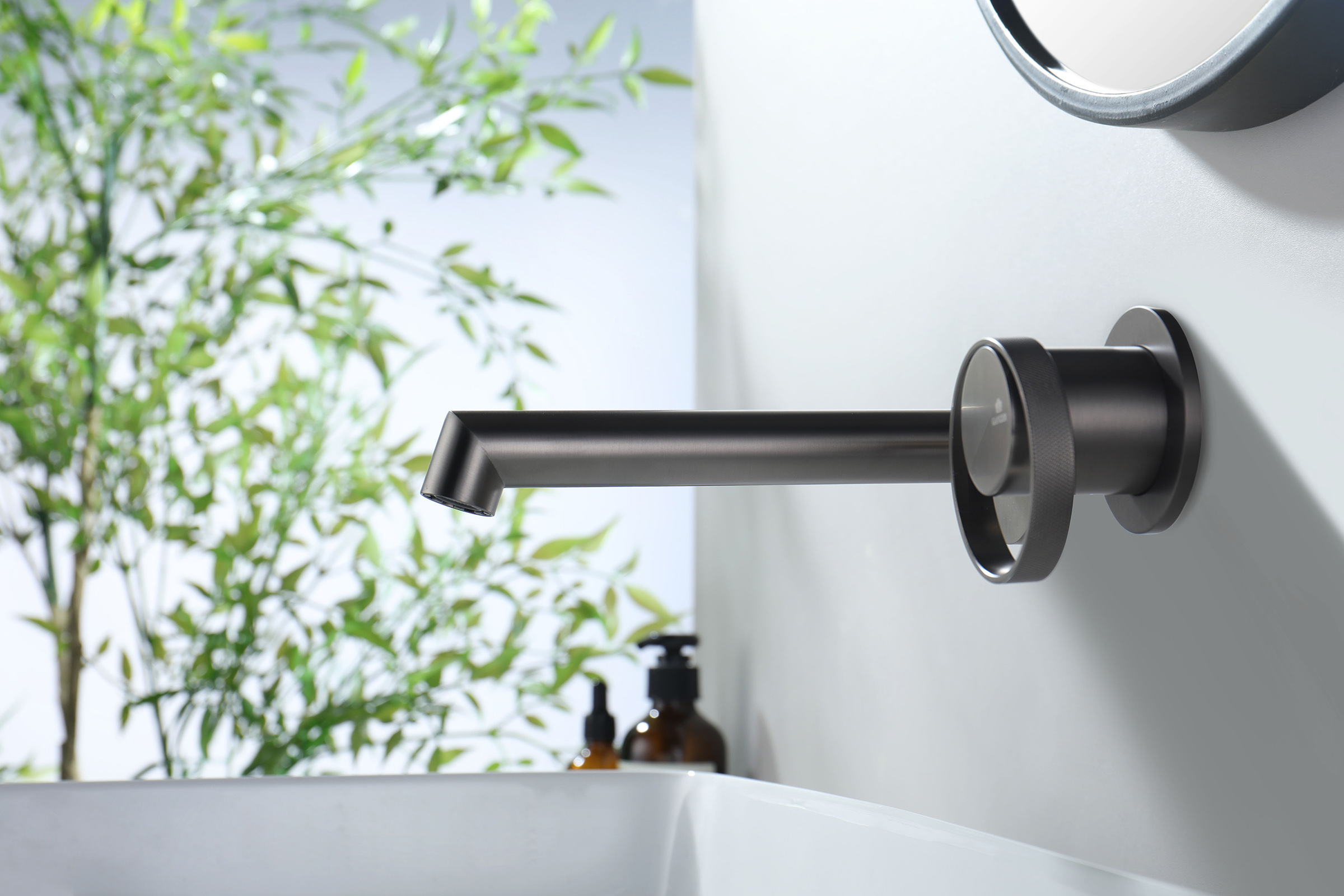 19144-Q Встроенный смес для рак. (ГРАФИТ) GANZER   (10/1шт)