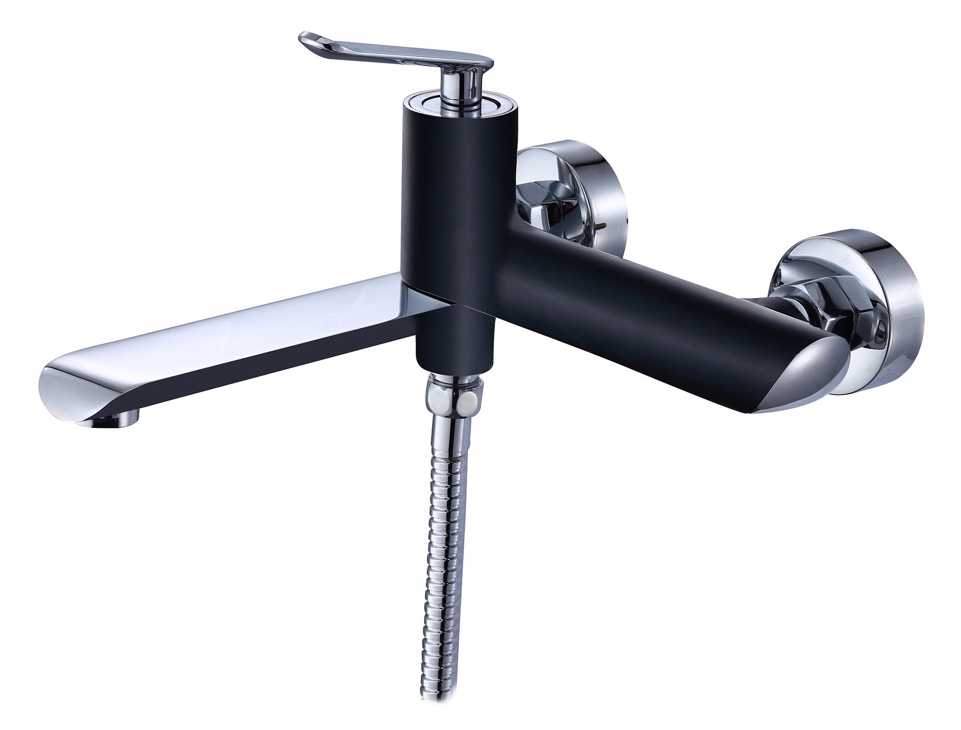 20032-C Смеситель однорыч  для ванны кор. (ЧЕРНЫЙ/??) "GANZER" (6/1шт)