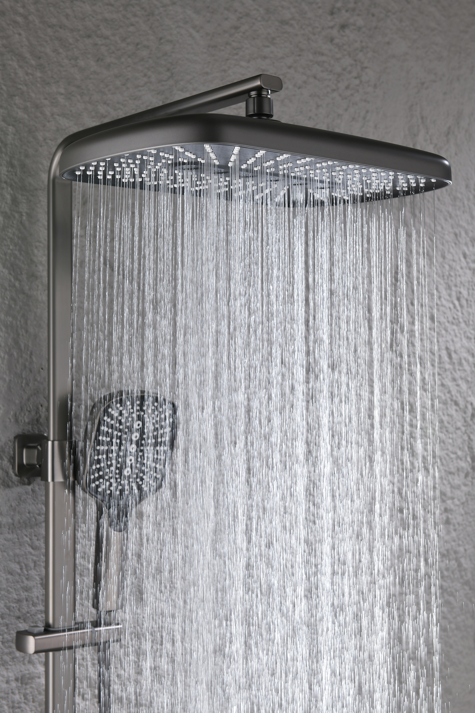 12171-Q Душевая система с термостатом (ГРАФИТ) GANZER (5/1шт)