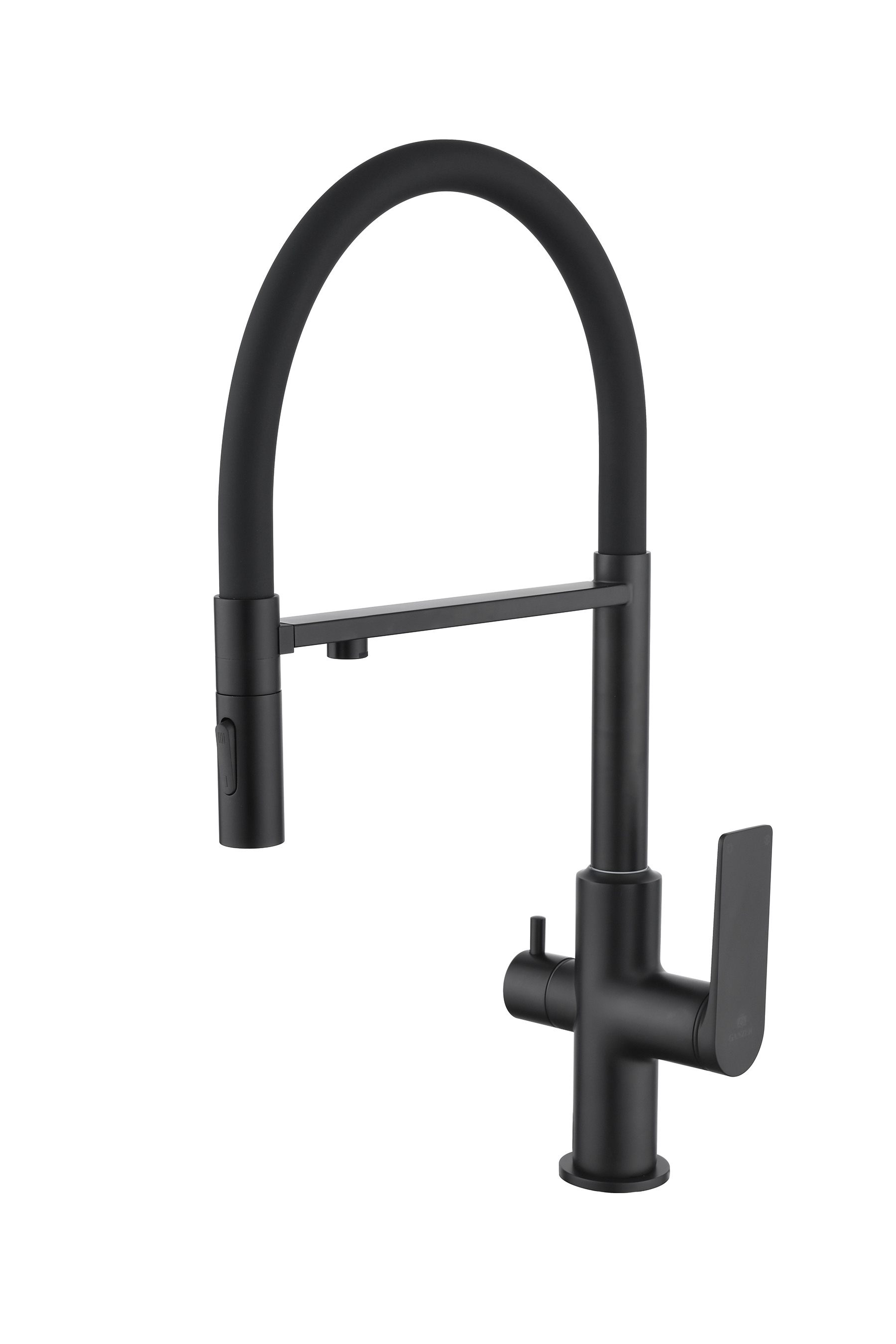 07127-C Смес. для кухни с гиб МАГ. изл. и под. фильт. (ЧЕР.+ЧЕР.) GANZER (10/1шт)