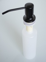 Дозатор врезной для мойки 300мл (ЧЕРНЫЙ)  HANSEN  (100/1шт)