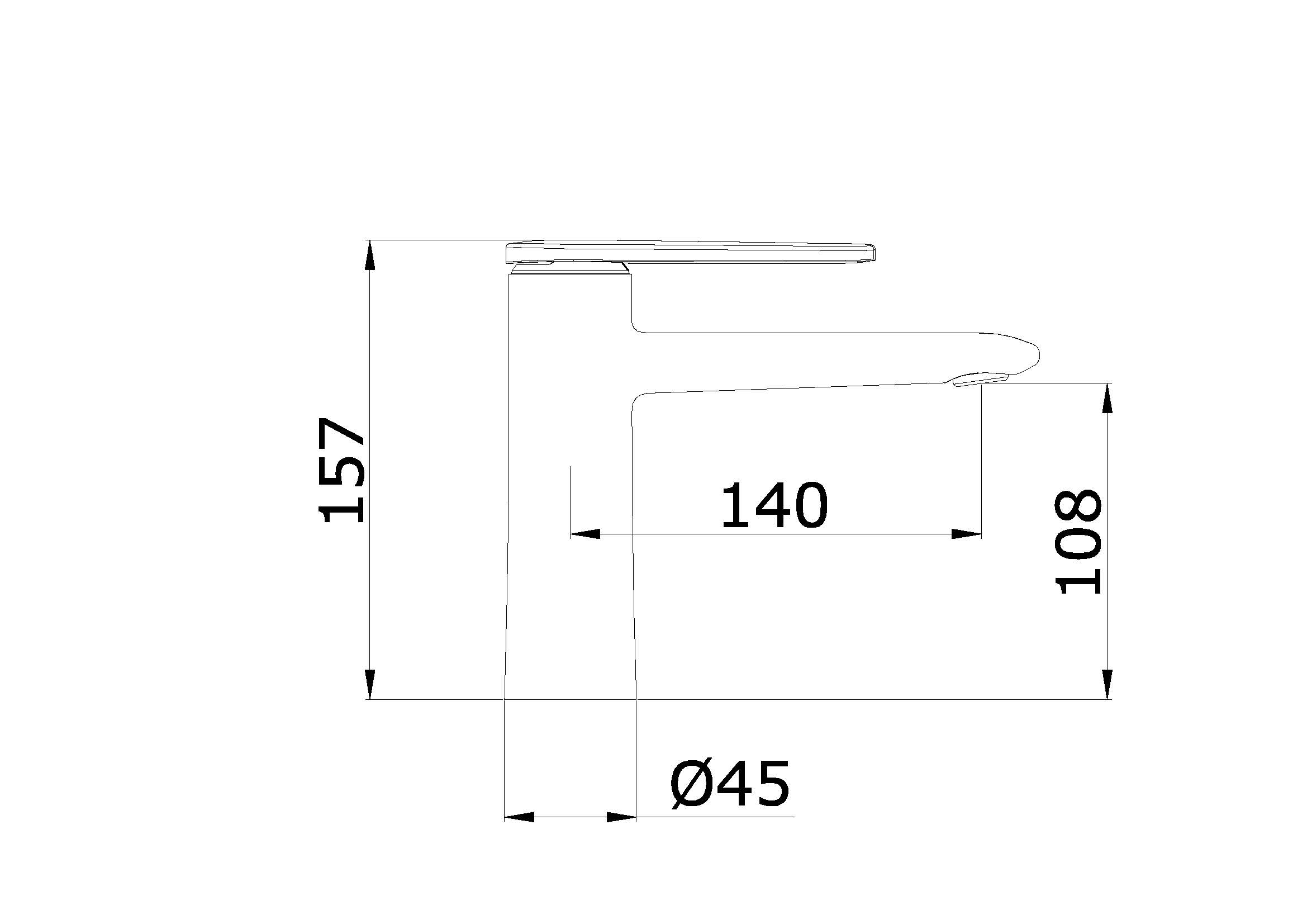 02112-Q Смеситель од. для раковины-чаши (ГРАФИТ) GANZER (10/1шт)