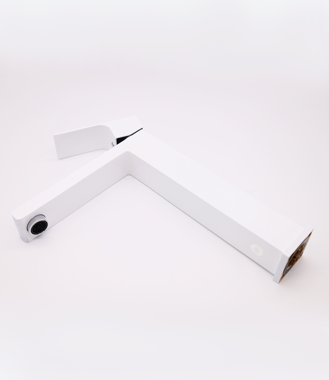 28012-F Смес. для умыв. (ВЫСОКИ БЕЛЫЙ) GANZER  (10/1шт) Л/К