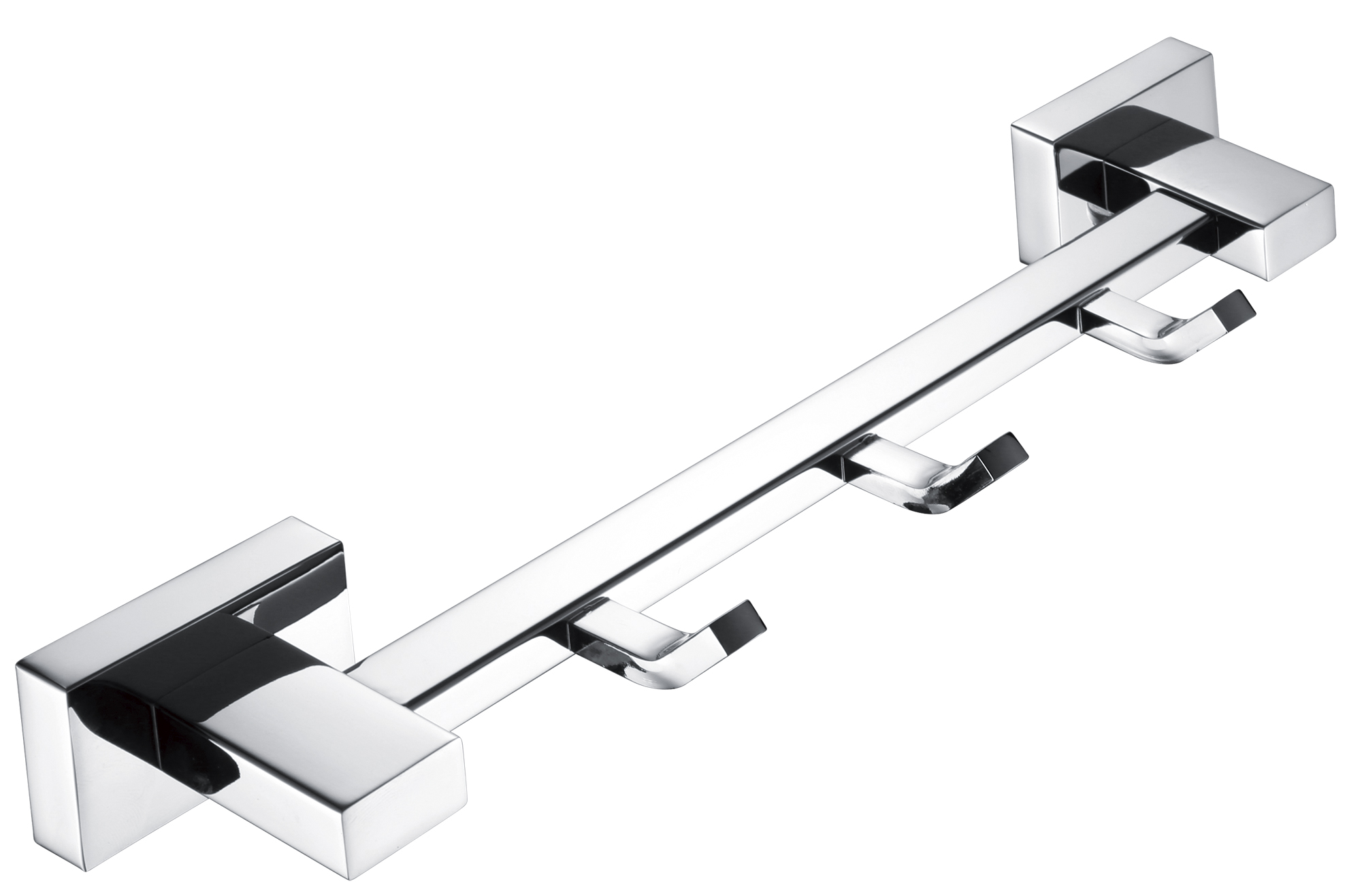 5014 Вешалка для полотенца с 3-я крючками (ХРОМ) ViEiR  (30/1шт)