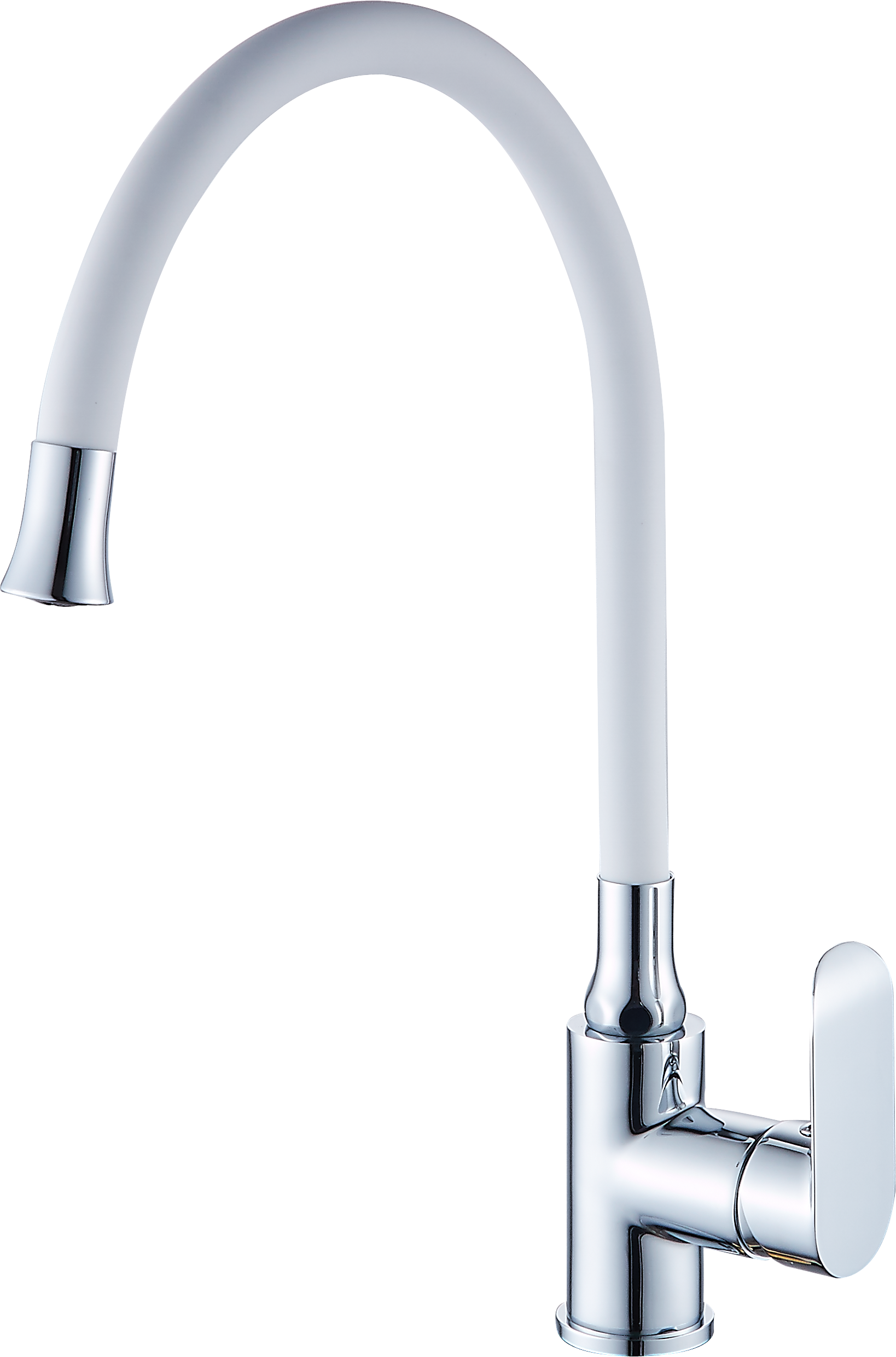 22021-F Смеситель од. для кухни (БЕЛЫЙ) "GANZER" (10/1шт) Л/К