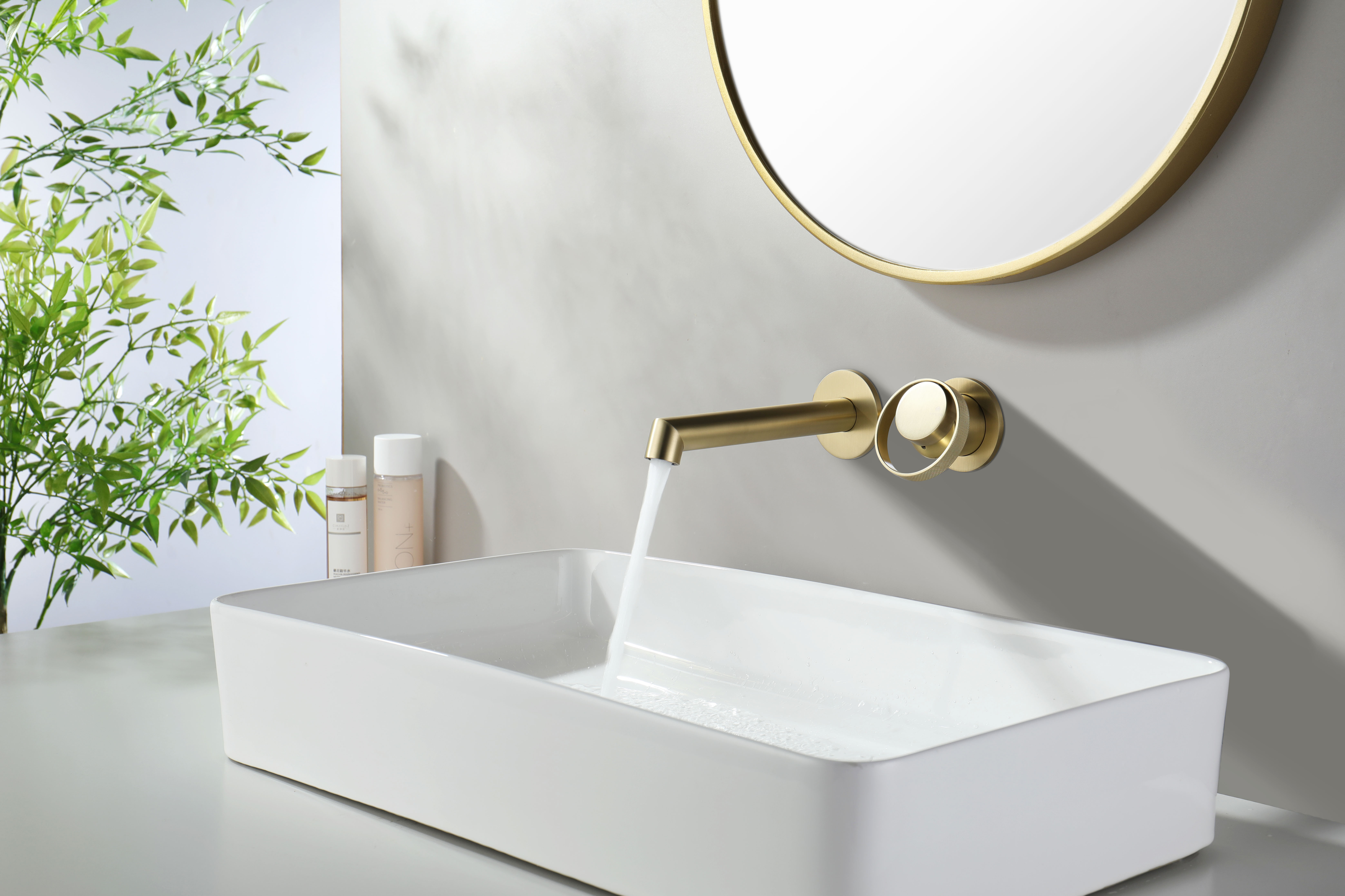 19144-S Встроенный смес для рак. (Мат. Золото) GANZER   (10/1шт) 