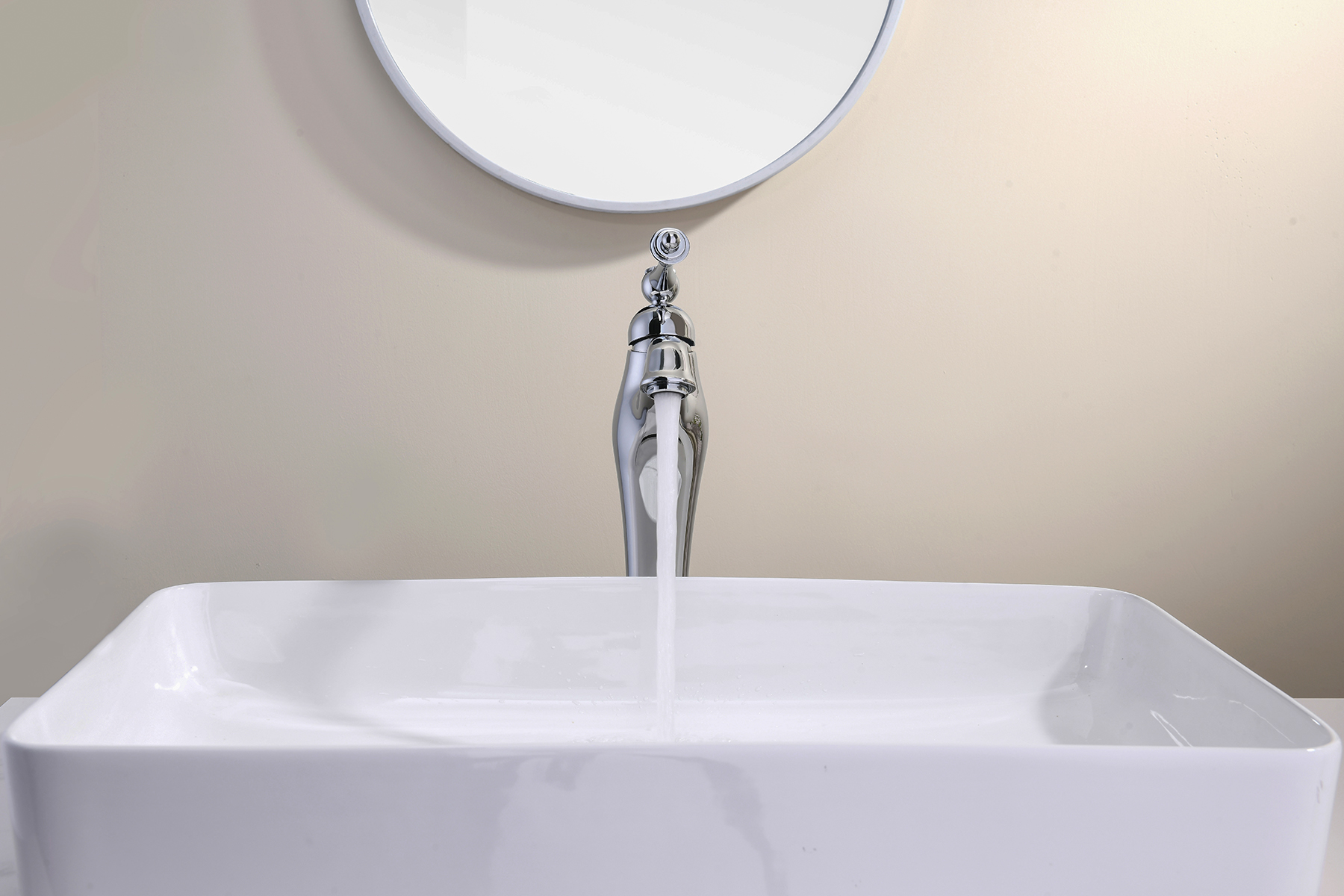 77013 Смеситель од. для раковины-чаши (ХРОМ)  GANZER  (10/1шт)