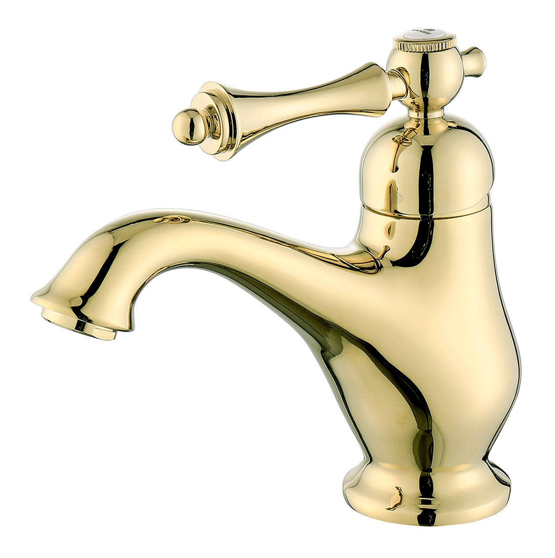 77111-E Смеситель для умывальника  (ЗОЛОТО)  GANZER (10/1шт)