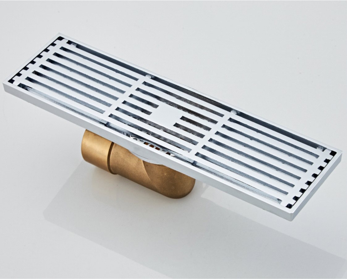 Трап прямой с обр. клапаном 08 х 30 (ХРОМ) HANSEN (18/1шт)