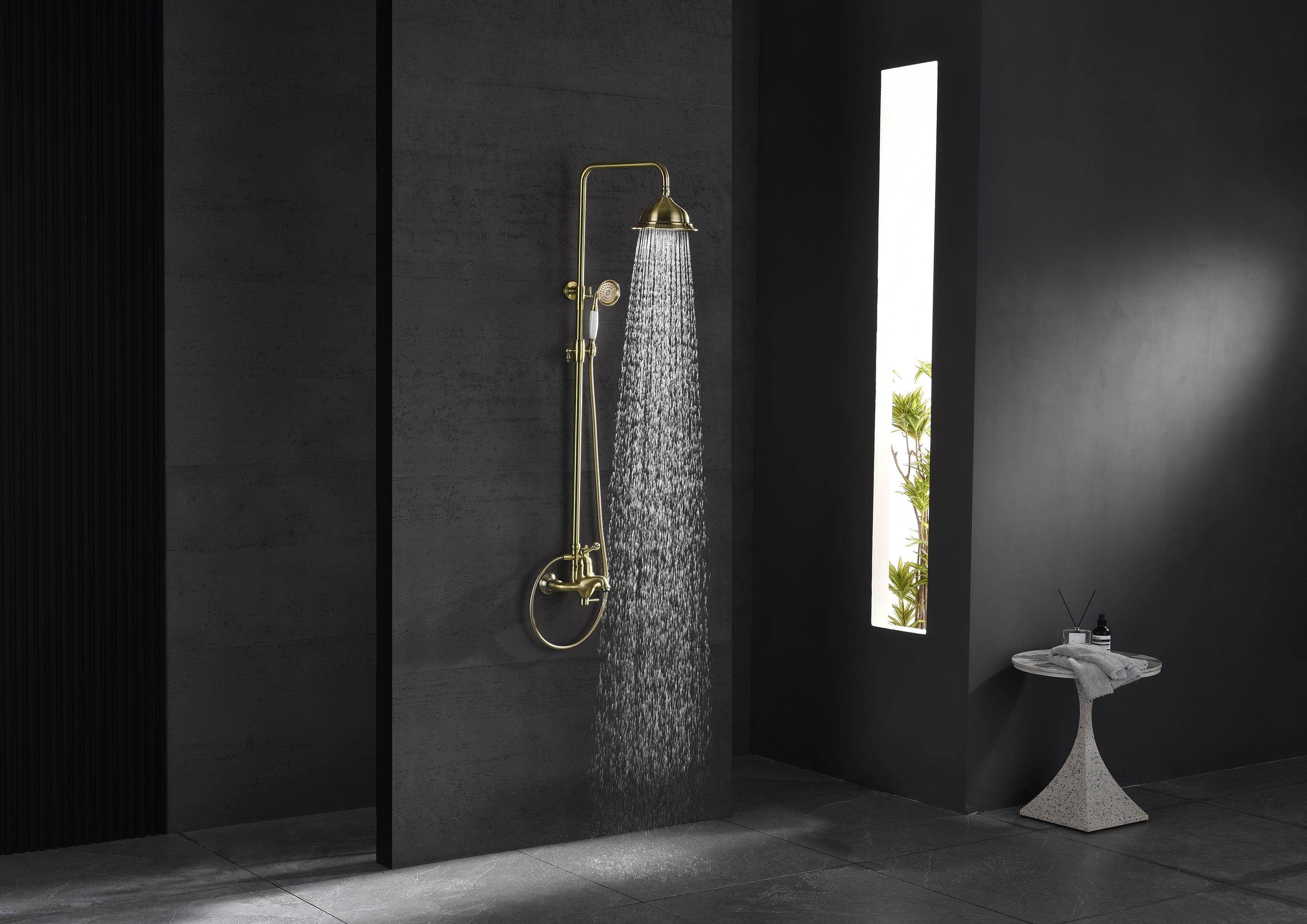 77161-D Душевая система (БРОНЗА) GANZER (4/1шт)