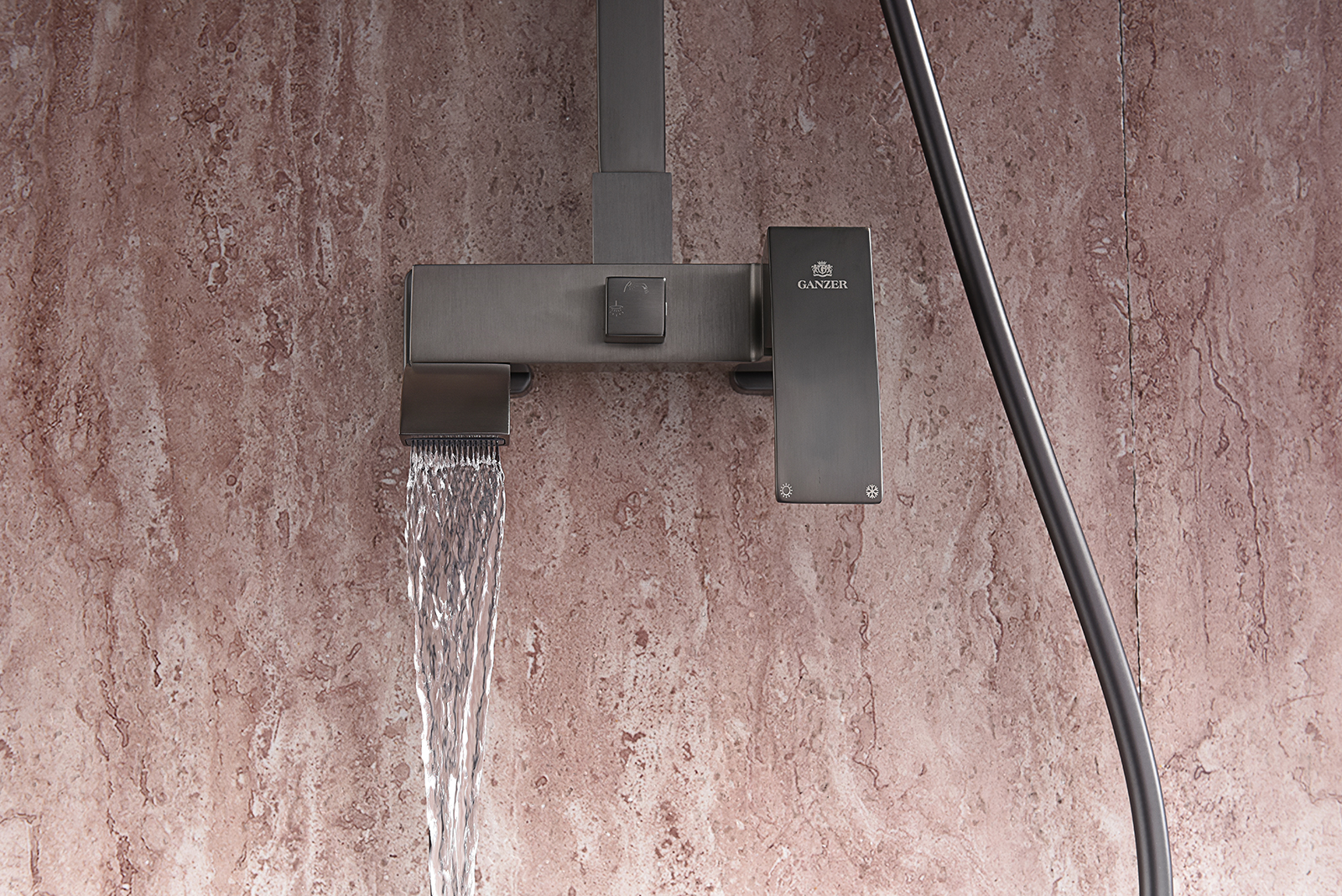 44161-Q Душевая система (ГРАФИТ) GANZER (5/1шт)
