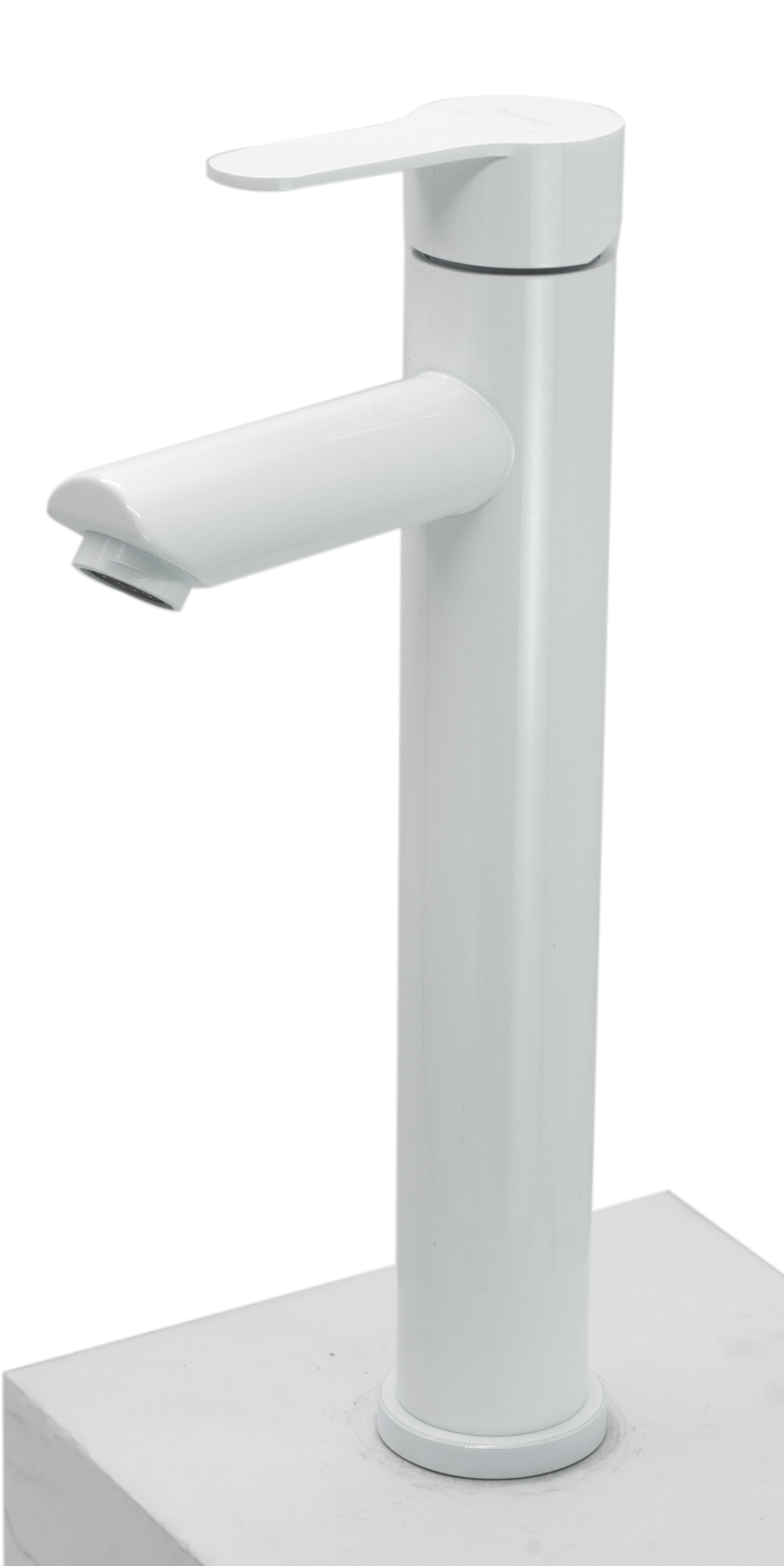 11032-F Смес. од. из НЕРЖ. для рак. чаши (БЕЛЫЙ) HANSEN  (10/1шт)