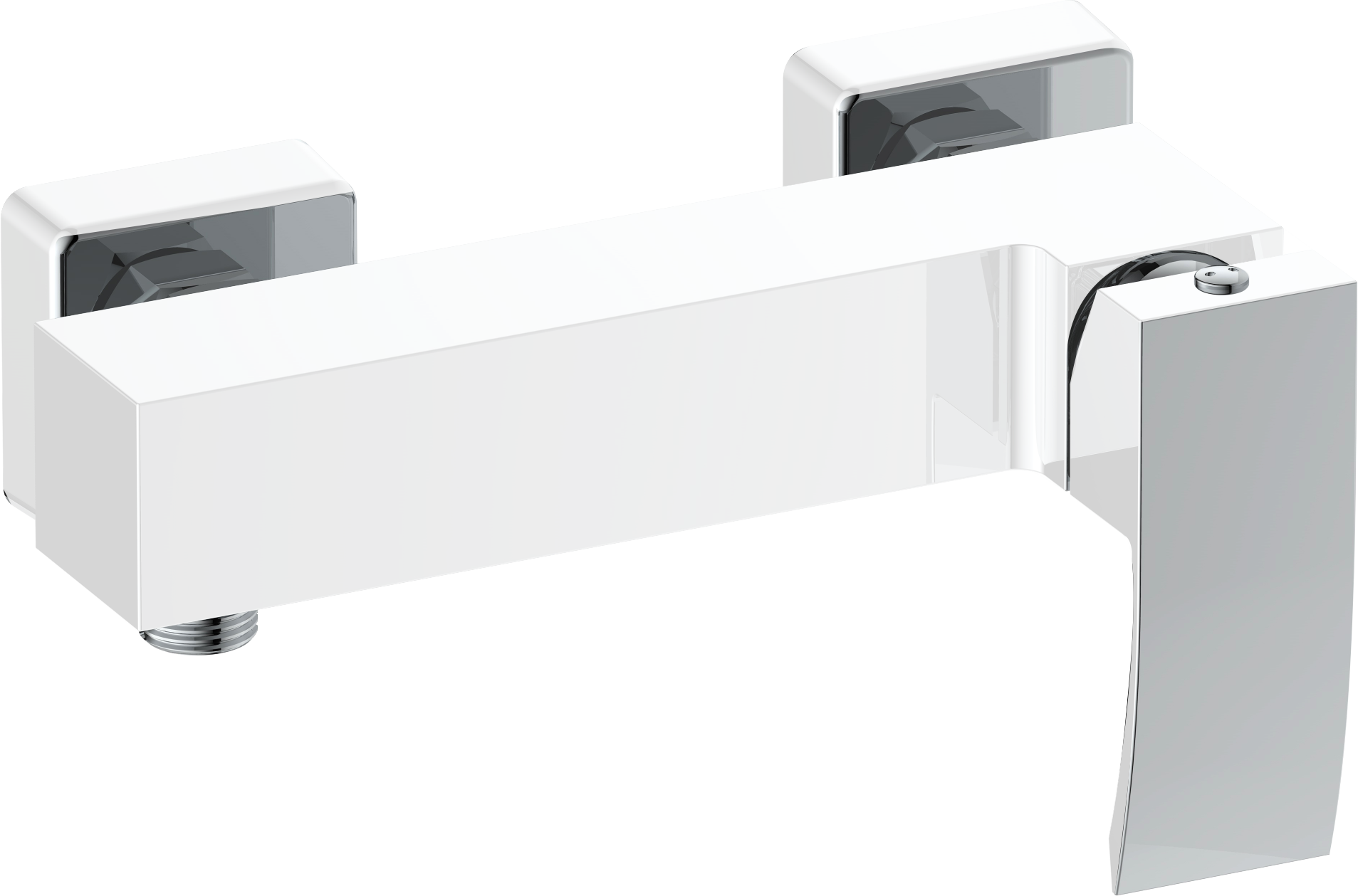 44052-F Смеситель для душа (белый,хром) "GANZER"  (6/1шт) Л/К