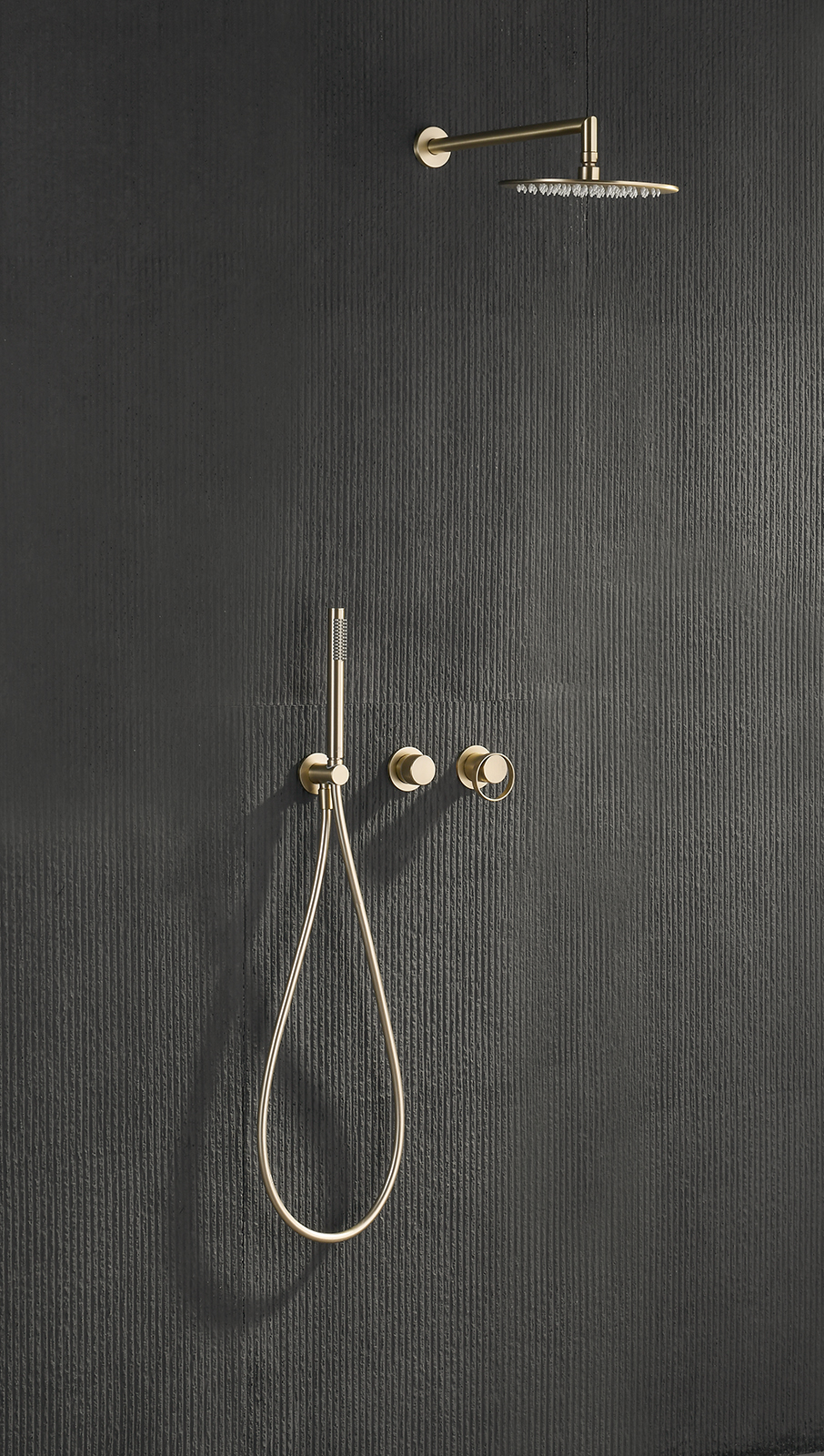 19164-S Встроенный смес для душа с 2-функ. (Мат. Золото) GANZER  (6/1шт)