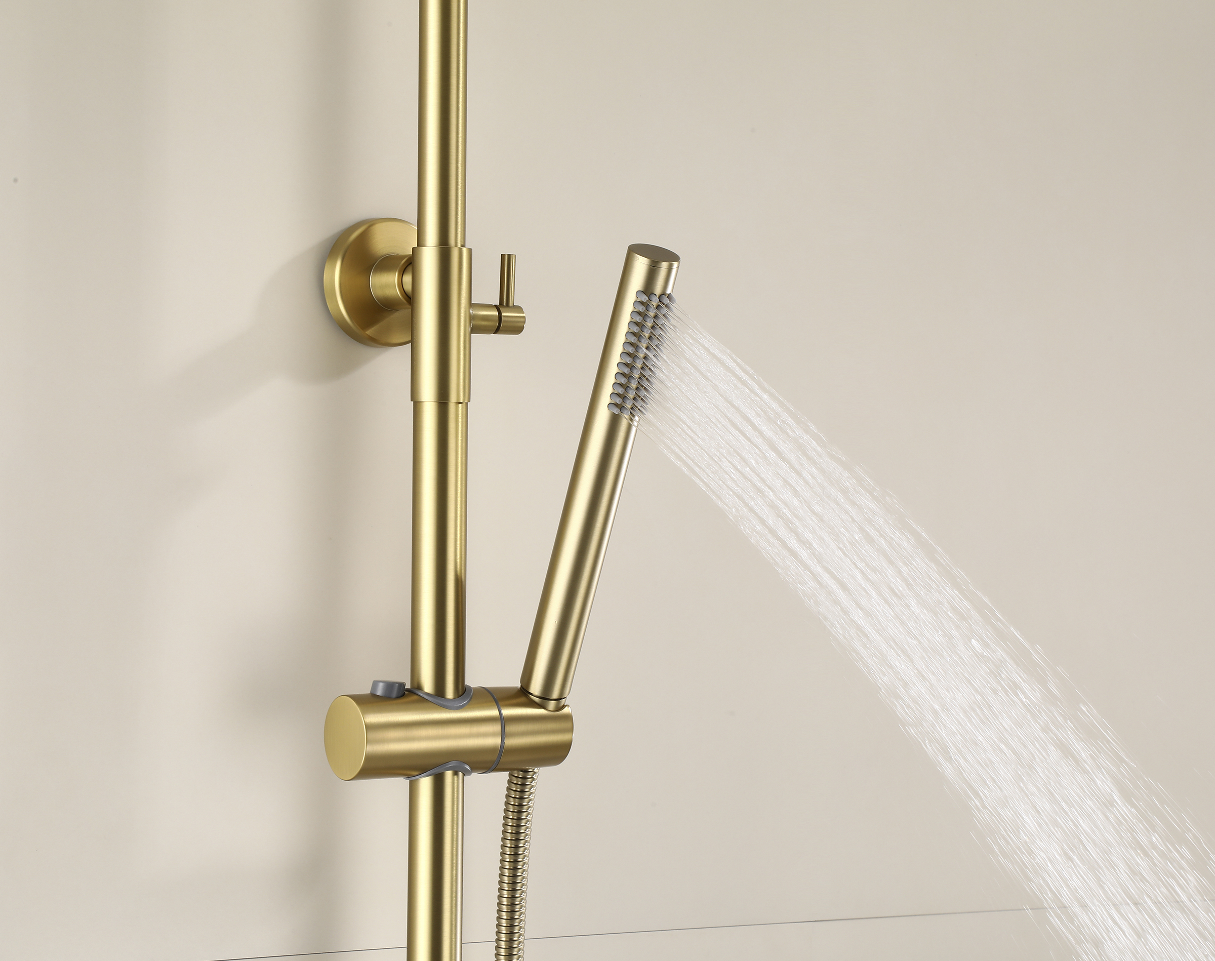 33098-D Однорукий душевой релинг (Мат. Золото)  HansenPRO  (5/1шт)