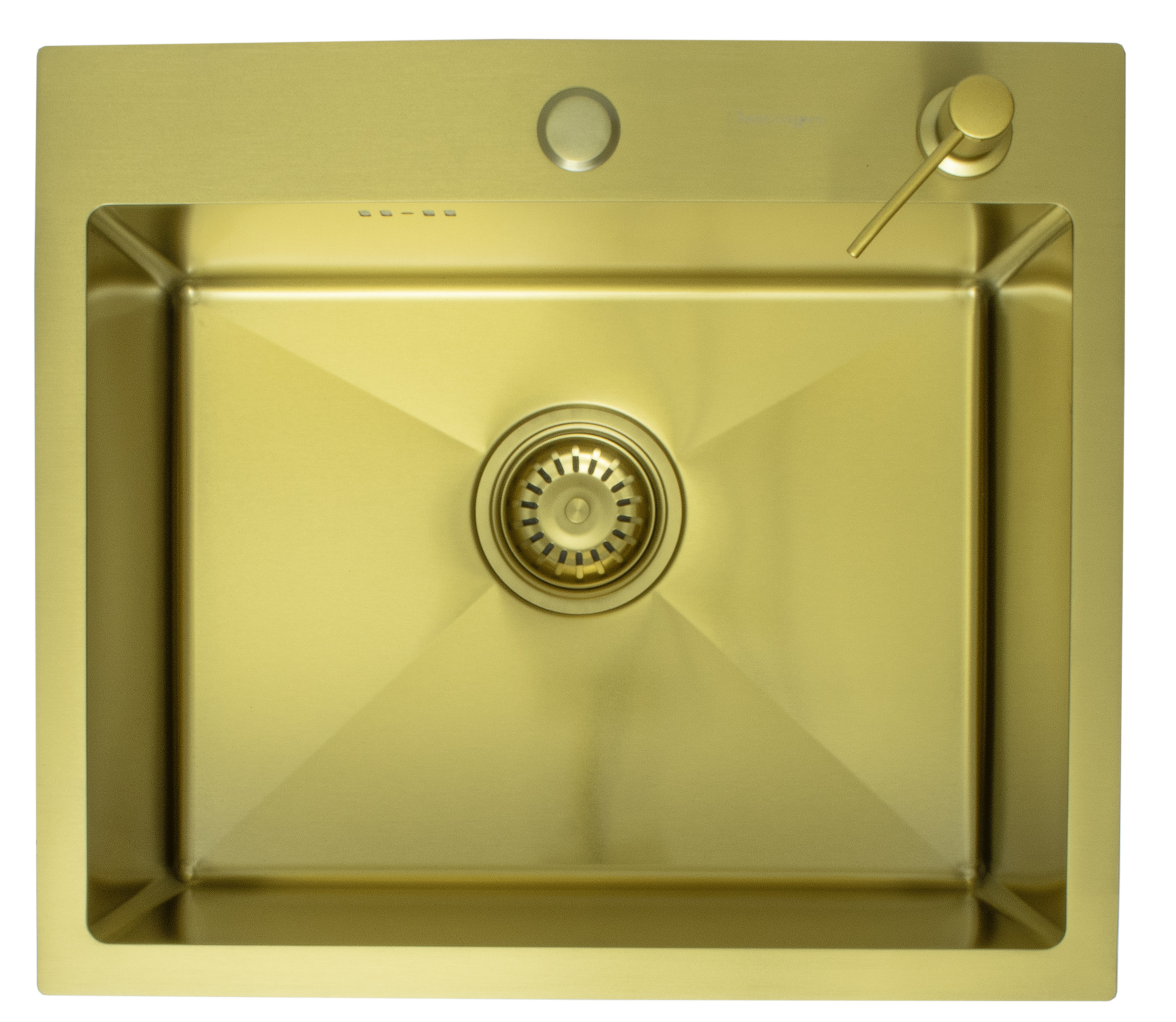 Мойка НЕРЖ  58х48  (МАТ. ЗОЛОТО) с дозатором HANSEN  (1шт)