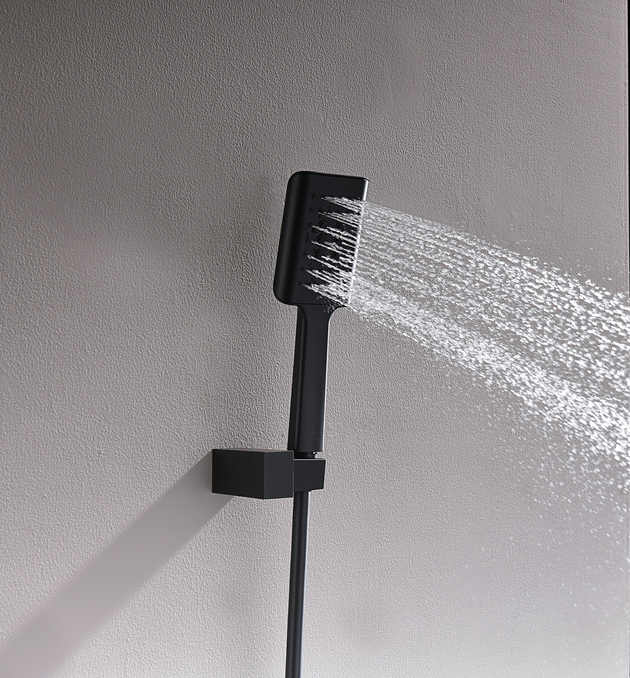 07165-C Смеситель встраиваемый для душа с 3-функ. (ЧЕРНЫЙ) GANZER (6/1шт)