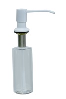 Дозатор врезной КРУГ, для мойки 300мл (БЕЛЫЙ)  HANSEN  (46/1шт)