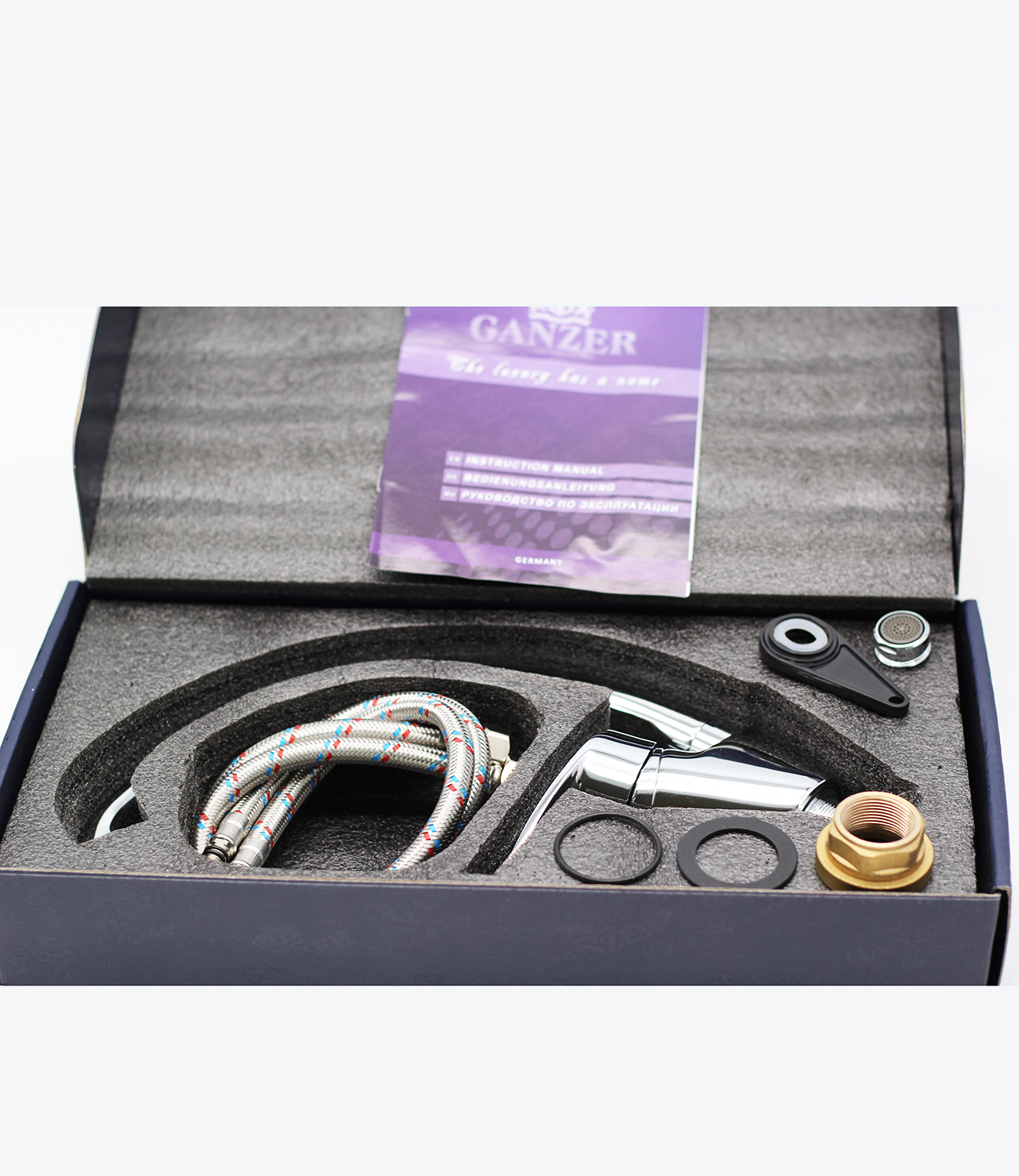 11021 Смеситель однорычажный для кухни  "GANZER"  (10/1шт)