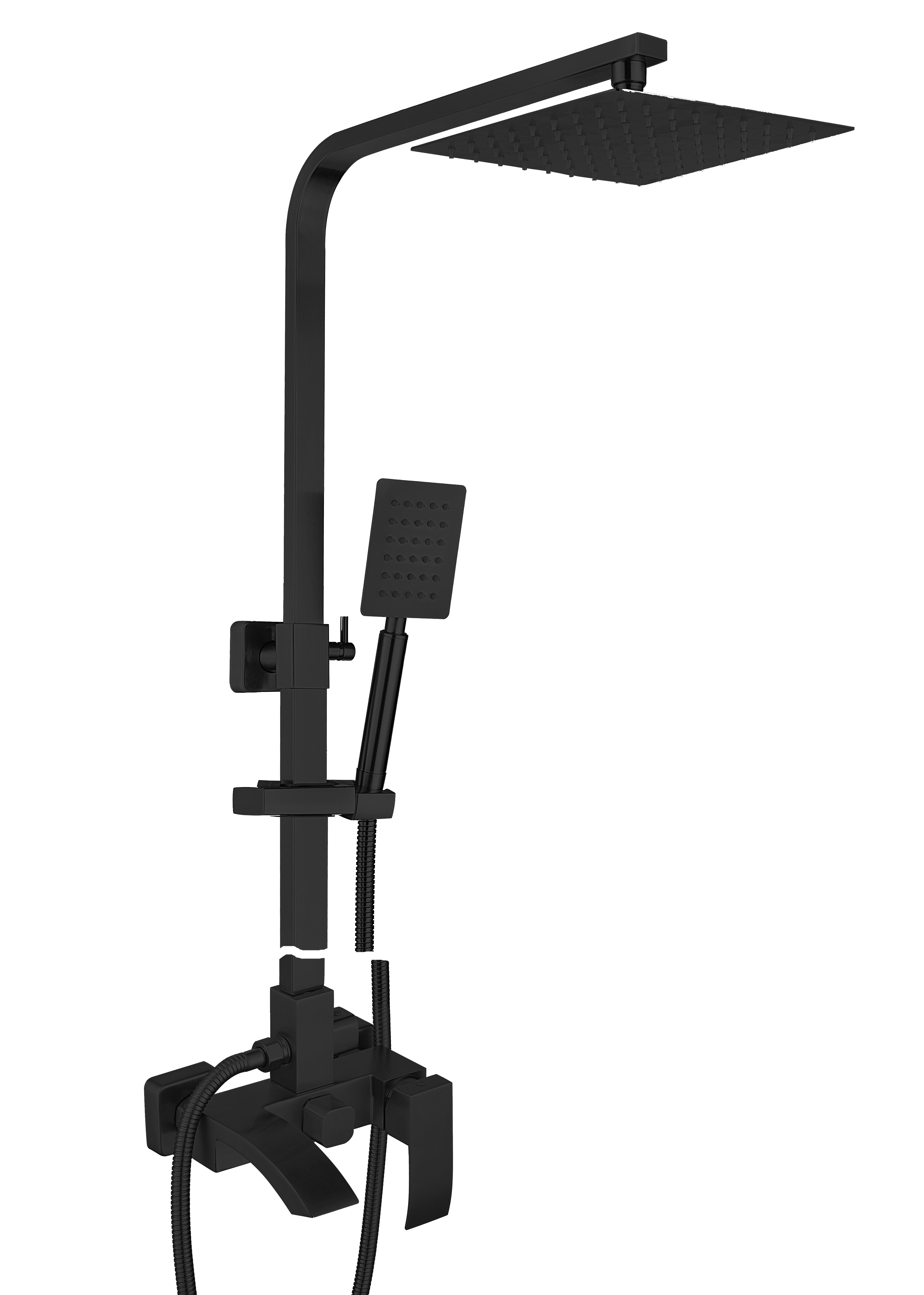 33044-C Од. душ. система из НЕРЖ. (ЧЕРНЫЙ)  HANSEN (4/1шт)