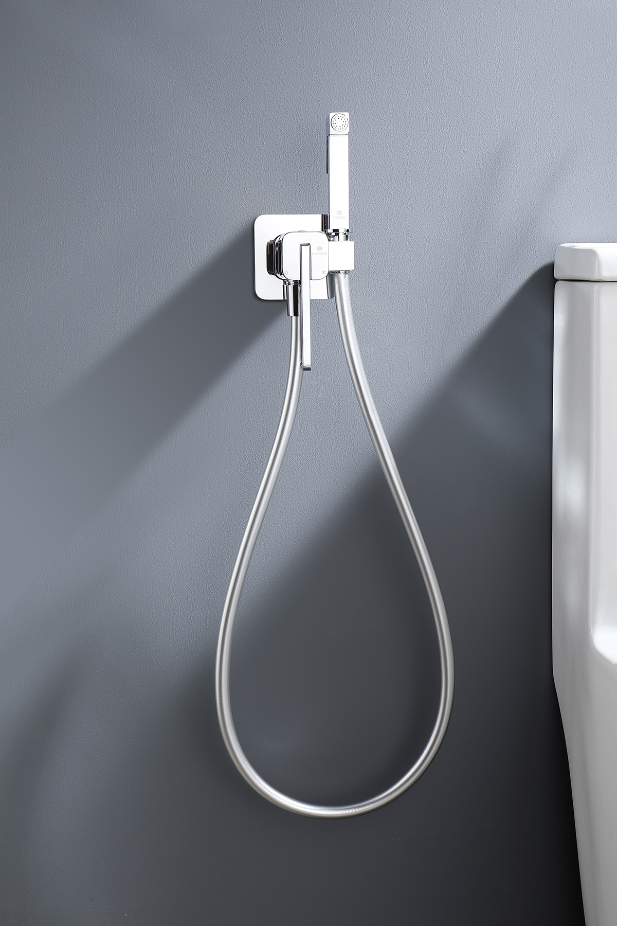 12157 Смеситель встраиваемый с ГИГ. душем (ХРОМ) GANZER (10/1шт)