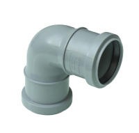 ПВХ Отвод ДВУХРАСТРУБНЫЙ  Ф50х90*  (30/10шт)